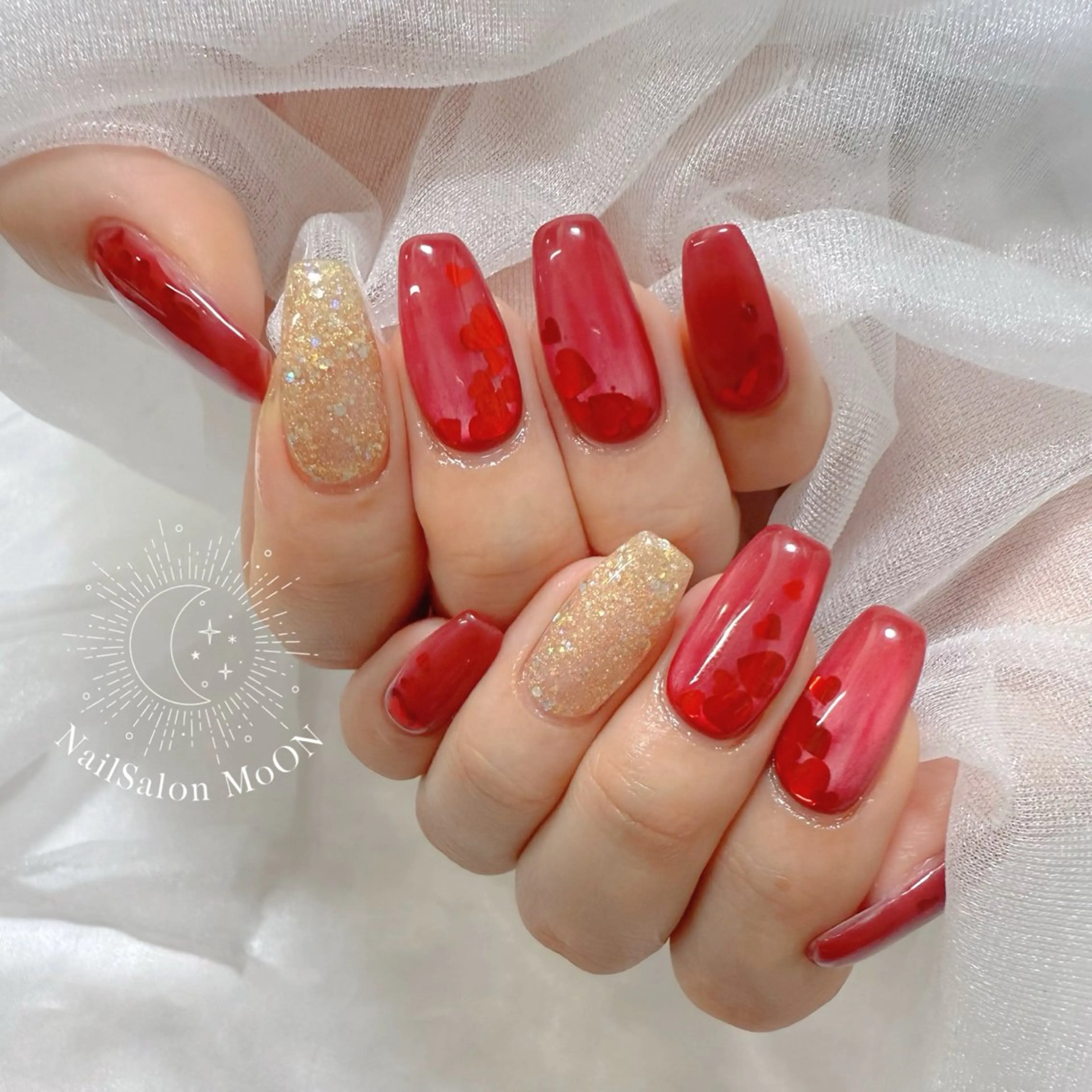 ネイル ハンドネイル ハンドケア MoON...❤︎ MeGuのネイルデザイン