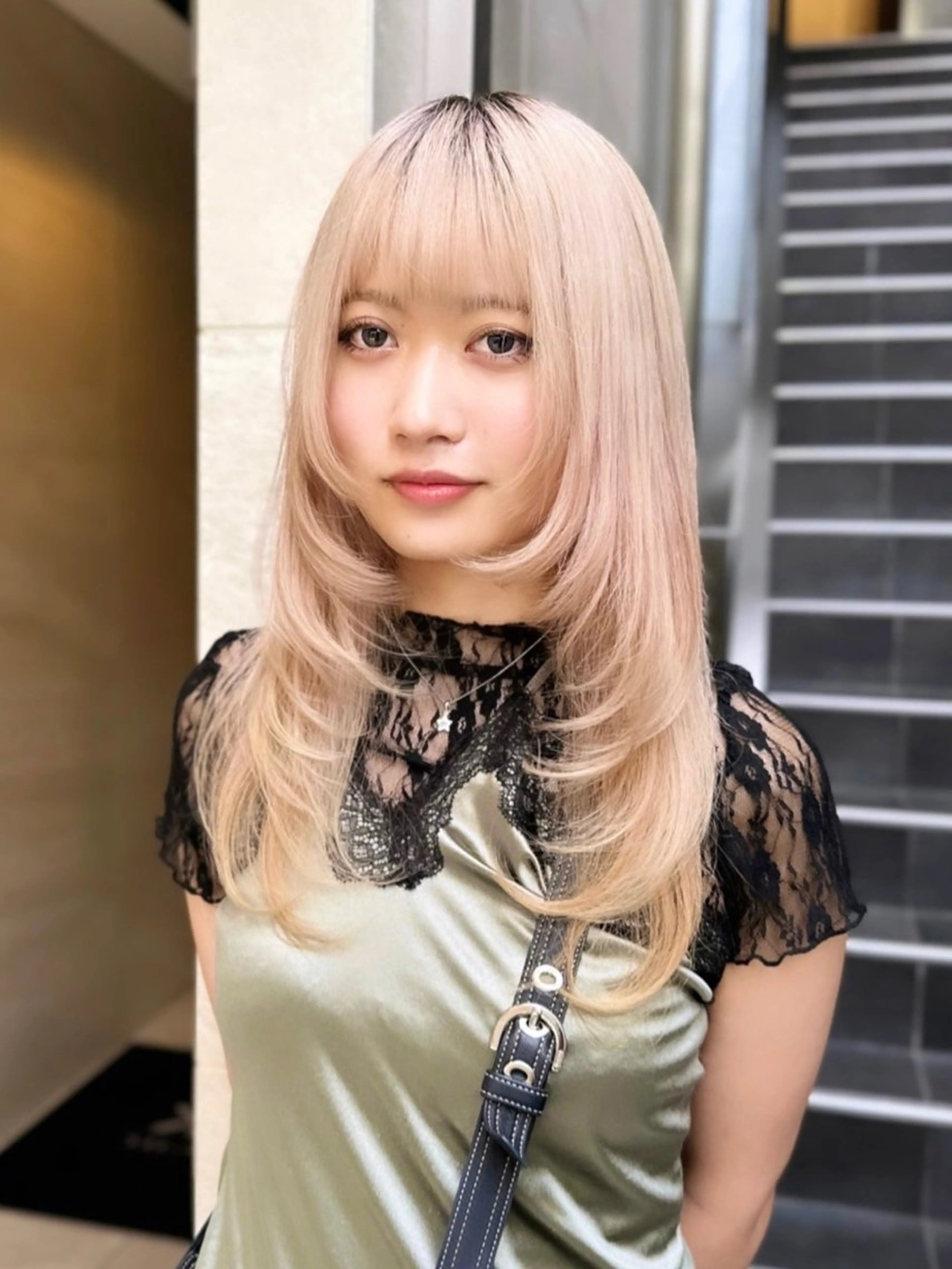 【リタッチもOK💎】ブリーチカラー＋カット＋水トリートメントの写真