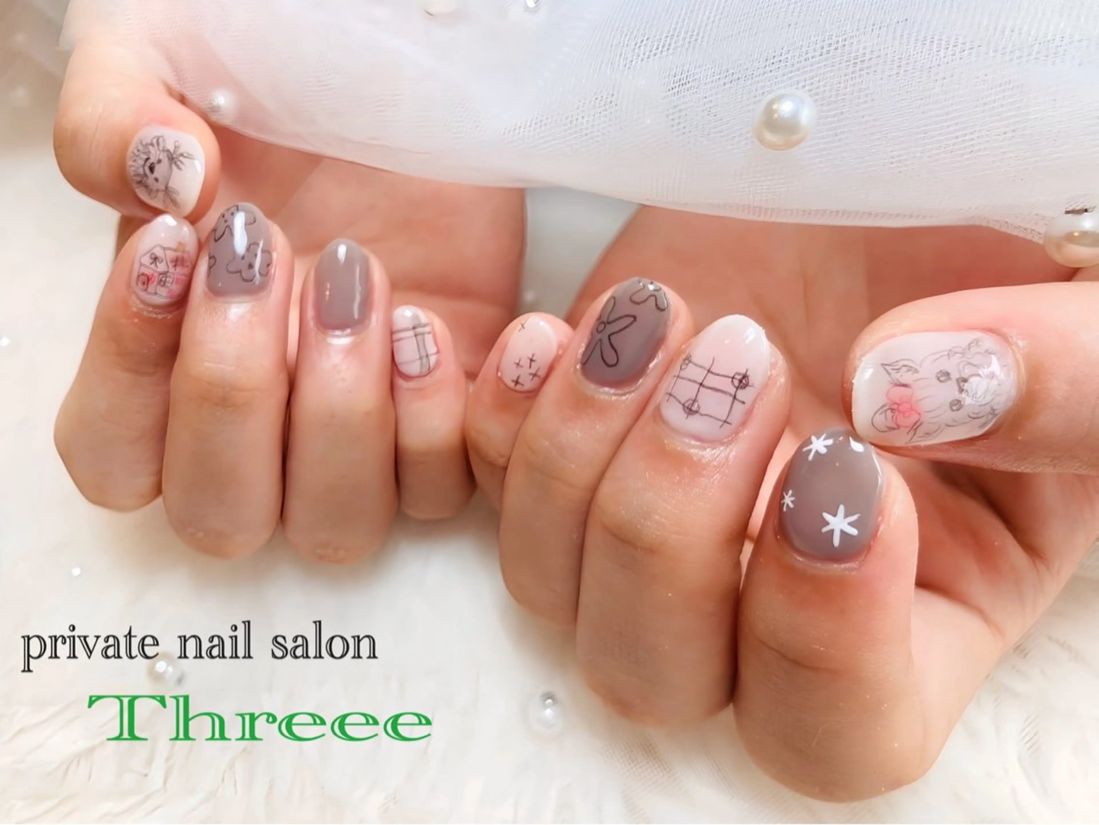 ネイル ハンドネイル Nail salon - Threee　-のネイルデザイン