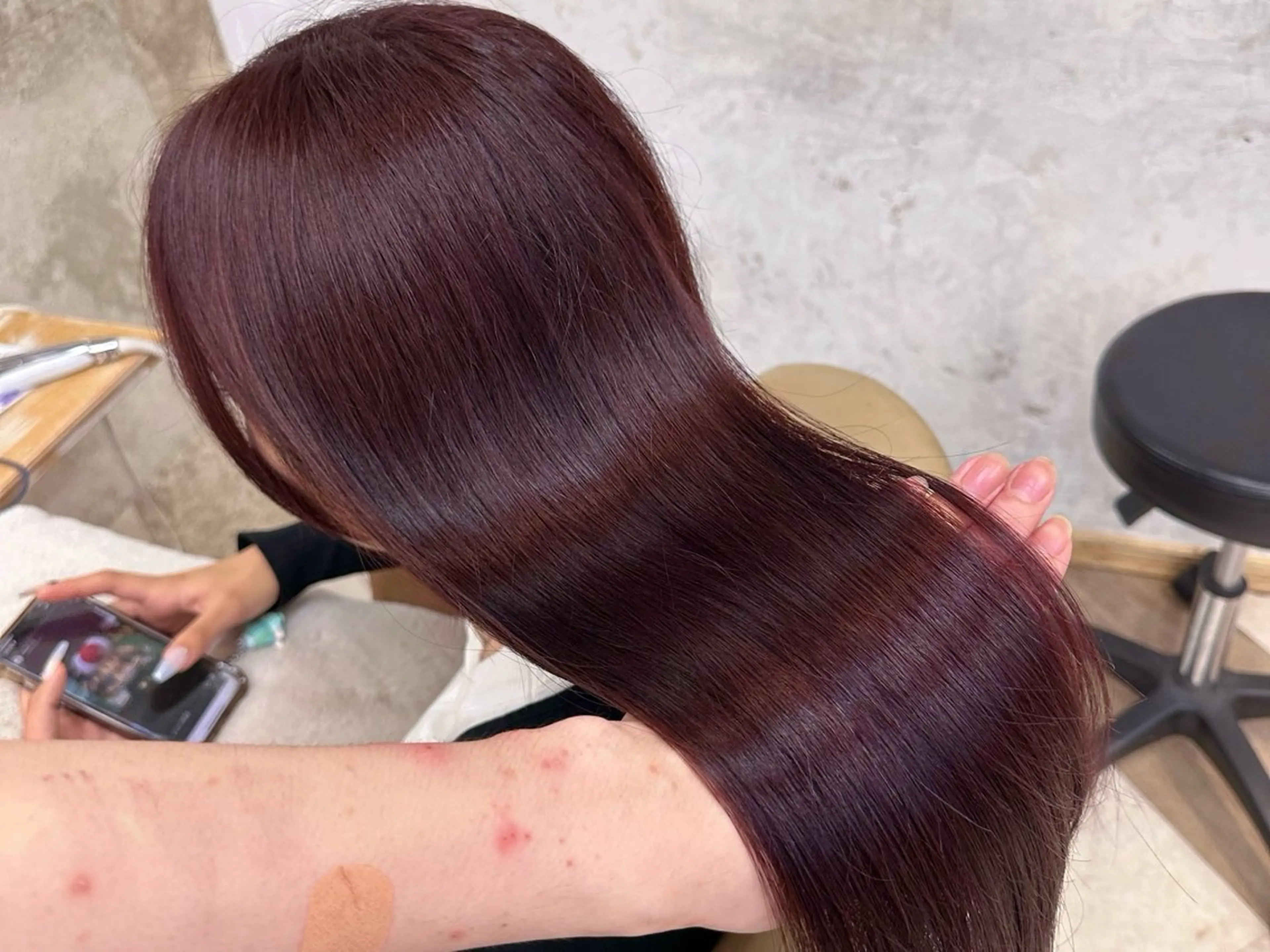 ロング カラー ヘアカラー トリートメント 荻野 峻輔/レイヤー /韓国ヘア/艶カラーのヘアスタイル