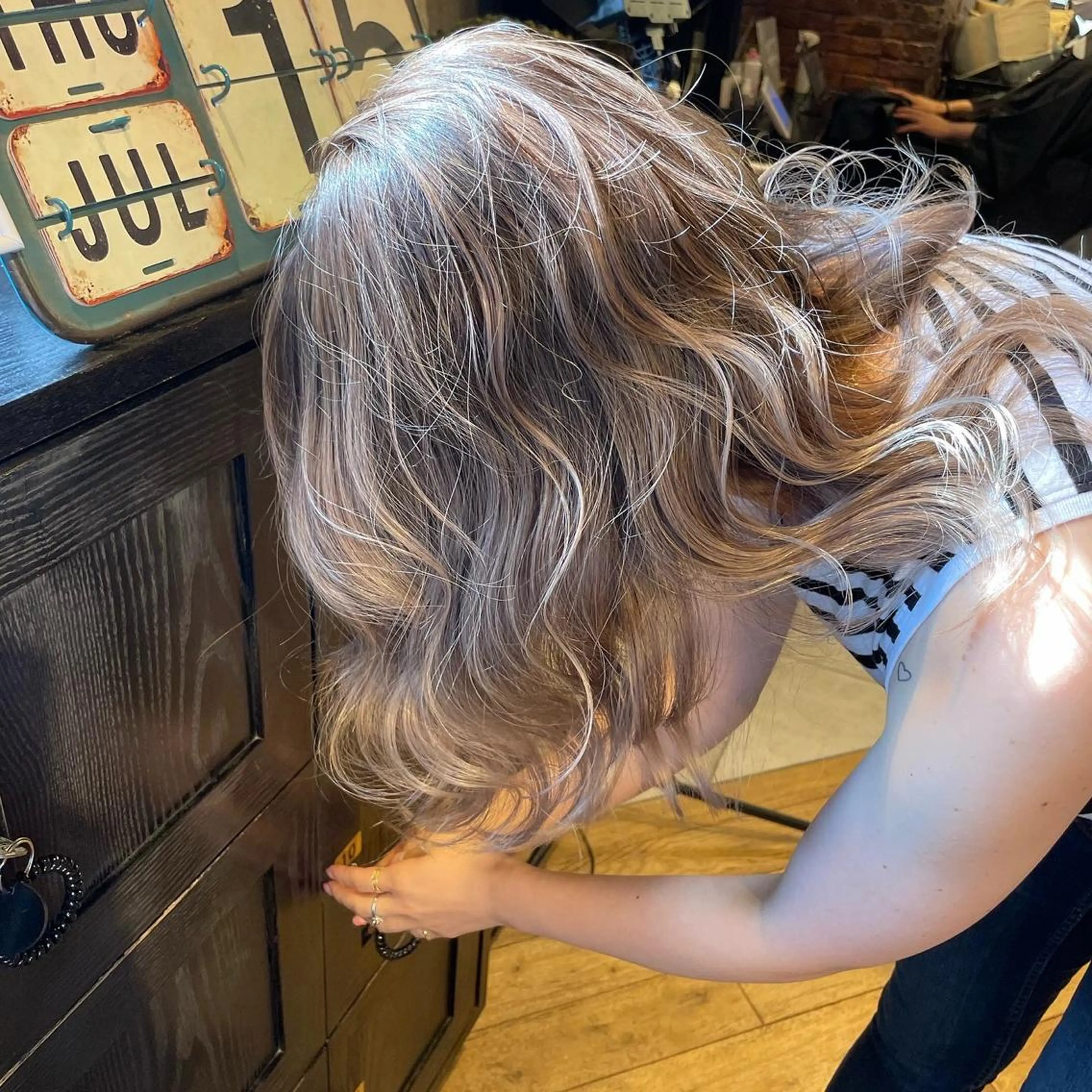 ミディアム カット ヘアカラー トリートメント 田中 聖也のヘアスタイル