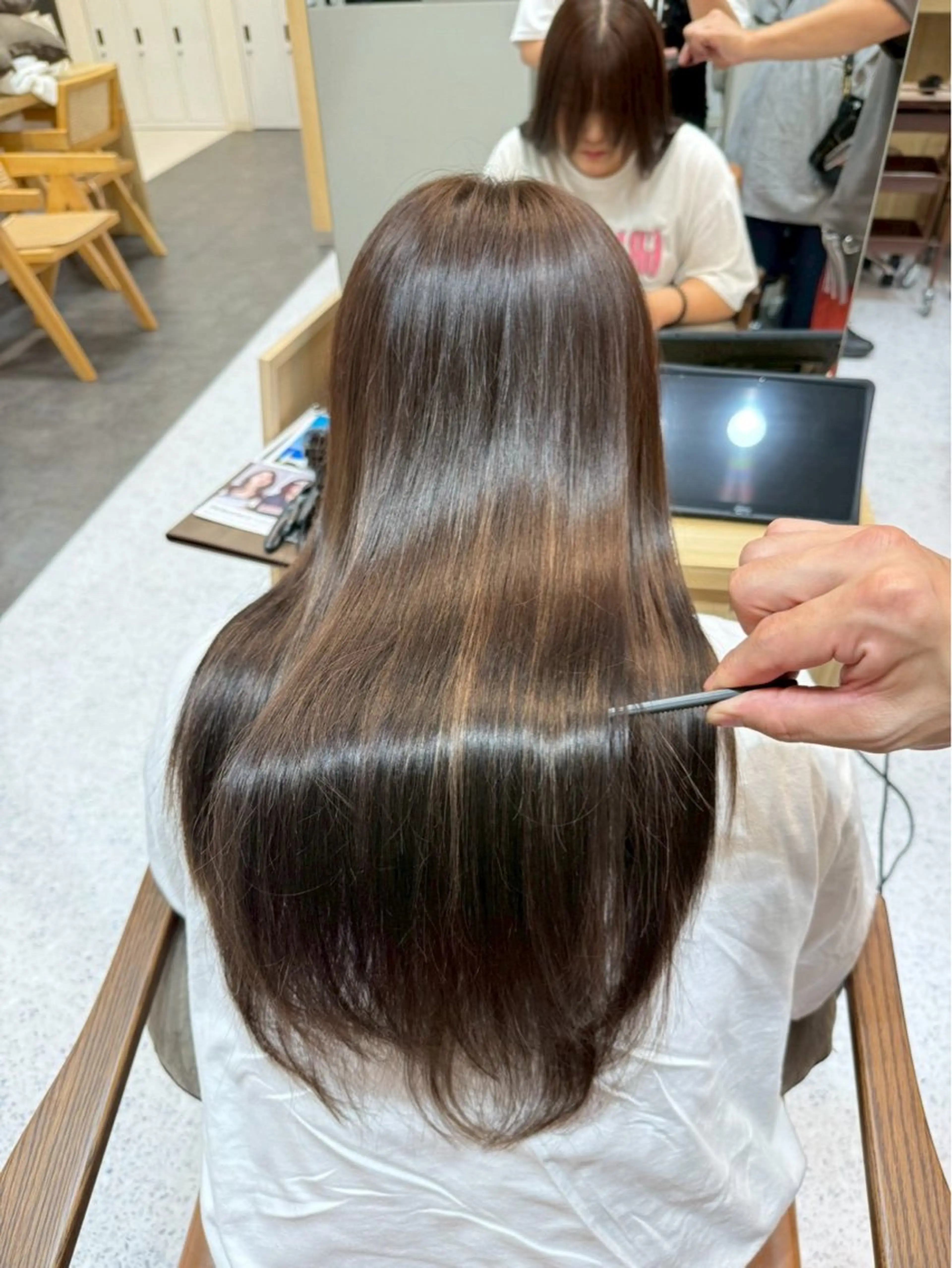 ロング アフロート福岡所属・大石 妃恵のヘアスタイル