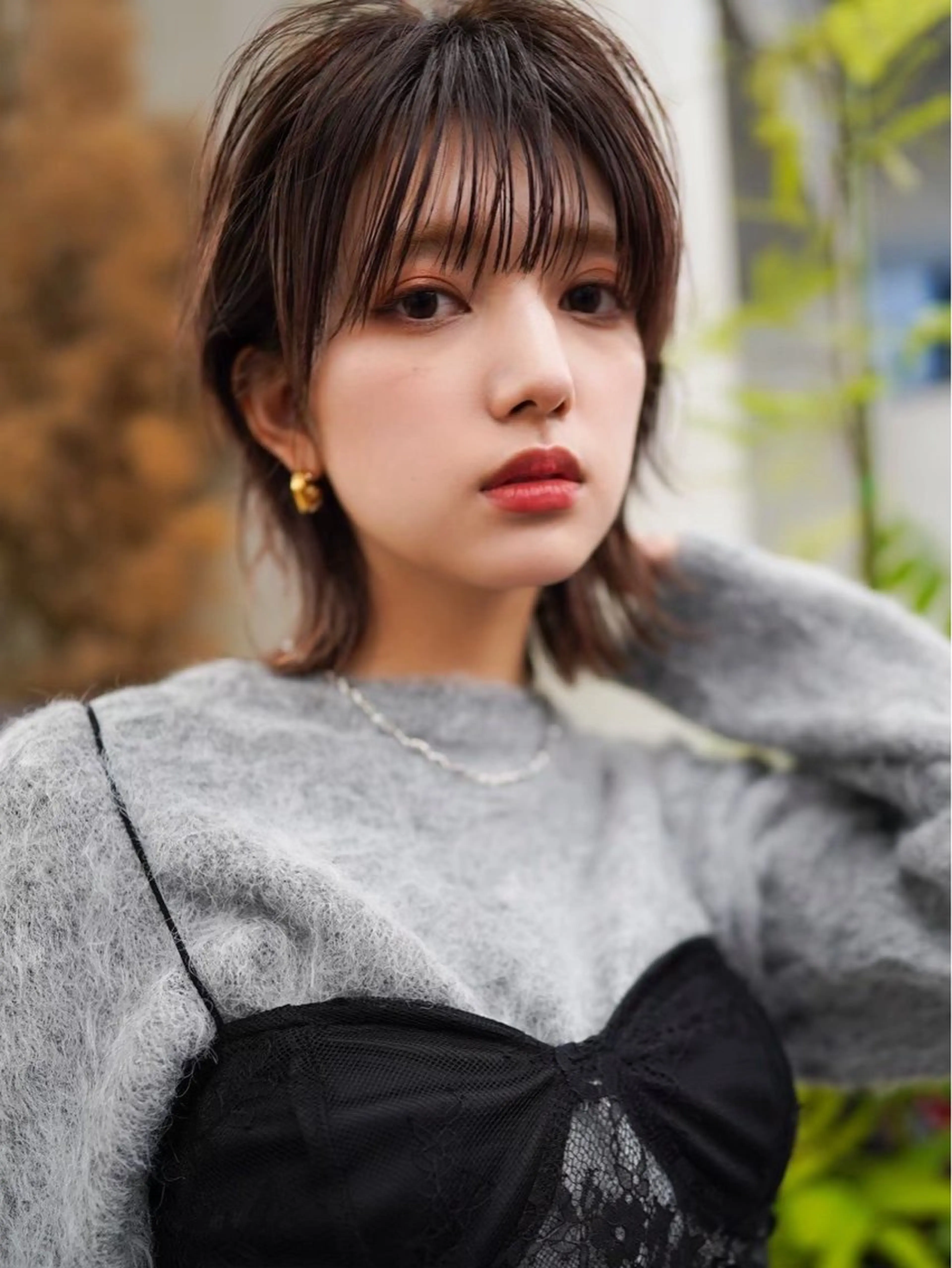 ミディアム カラー ブラウンカラー ヘアカラー 鈴木 海都のヘアスタイル