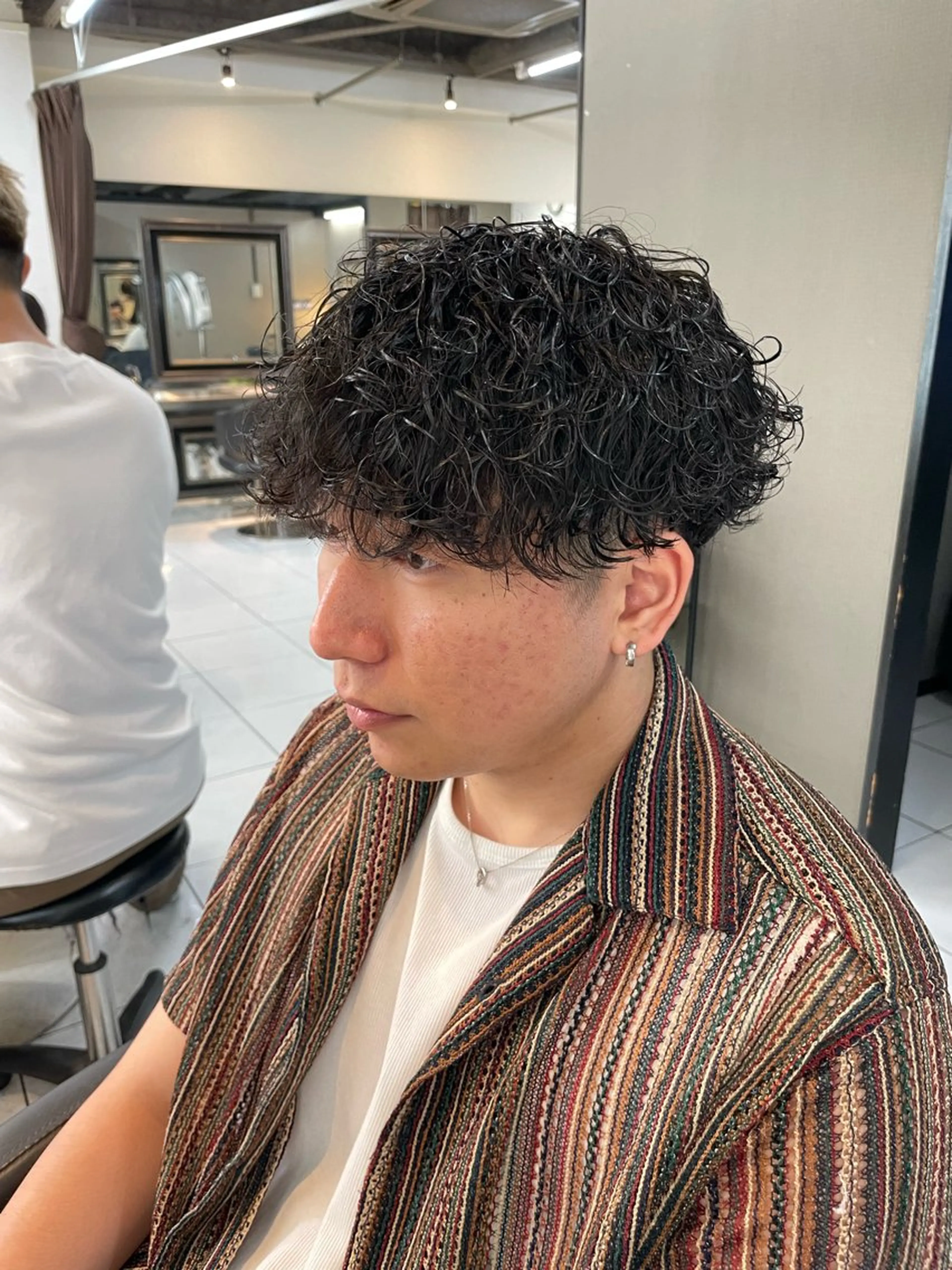 ショート カラー パーマ メンズ マッシュ メンズパーマ スパイキーショート 刈り上げ 波巻きパーマ カット パーマ 🔥お値段以上🔥 メンズ特化たかひろのヘアスタイル