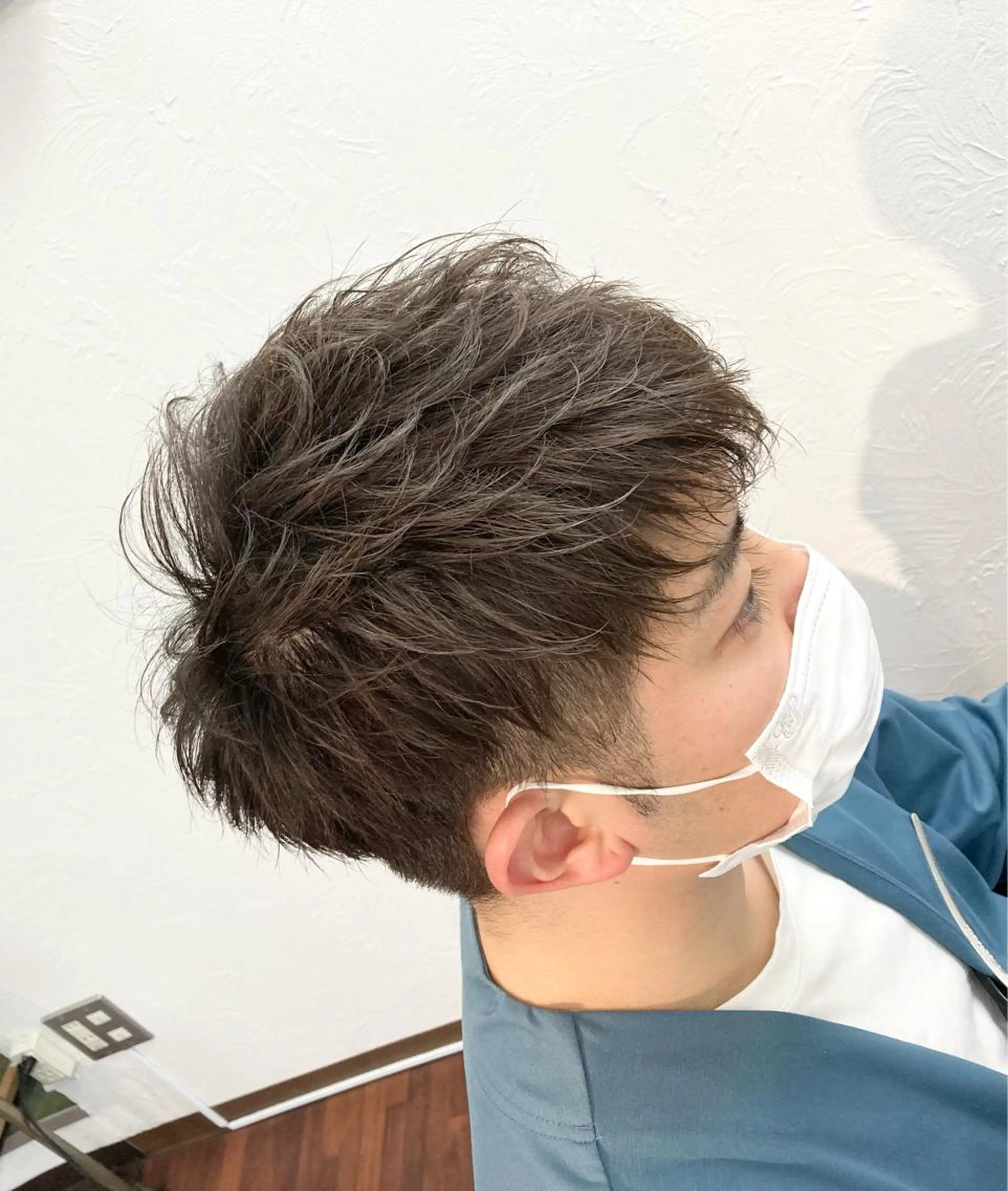 メンズカラー＋ヘアマスク＋ブローの写真