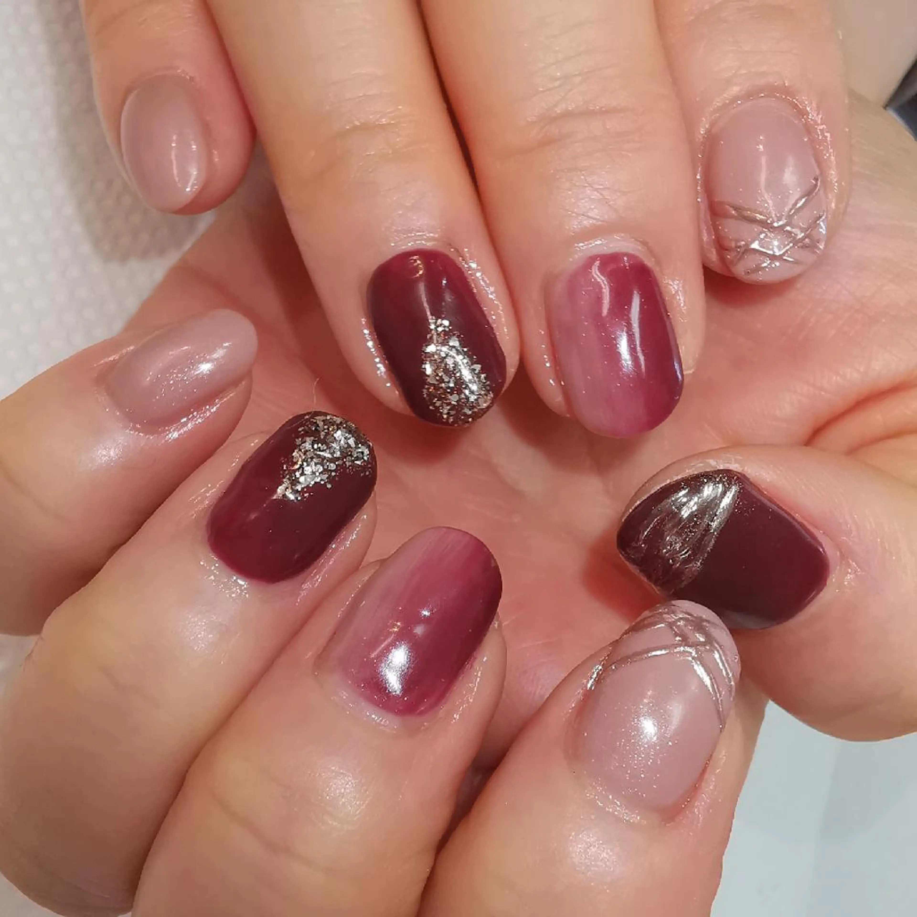 ネイル グラデーション ハンドネイル reve あやののネイルデザイン