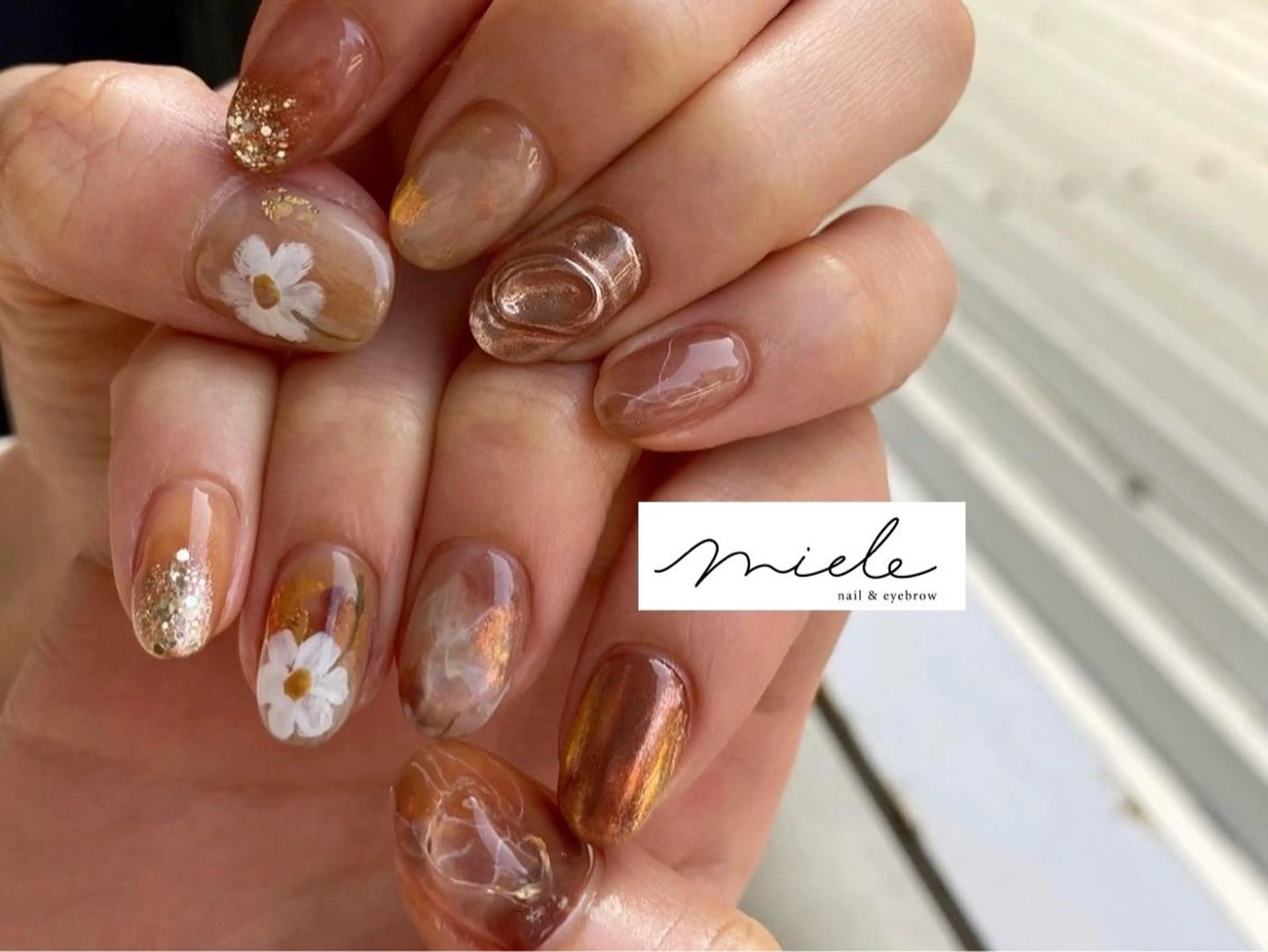 ネイル miele【ミエレ】 シンプル一癖のネイルデザイン