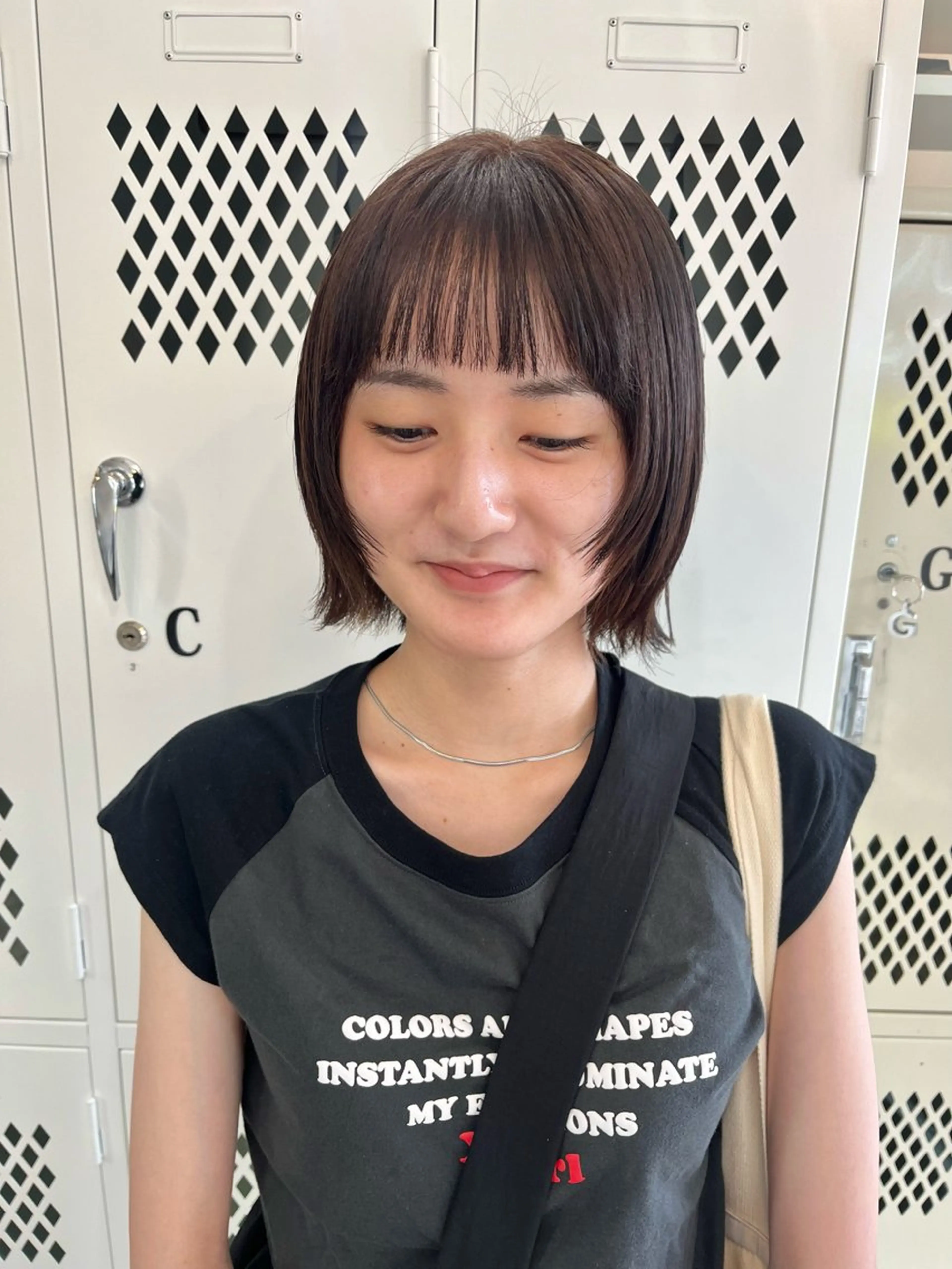 ショート カラー カット ヘアカラー トリートメント 🌼sunc HINAMI🌼のヘアスタイル