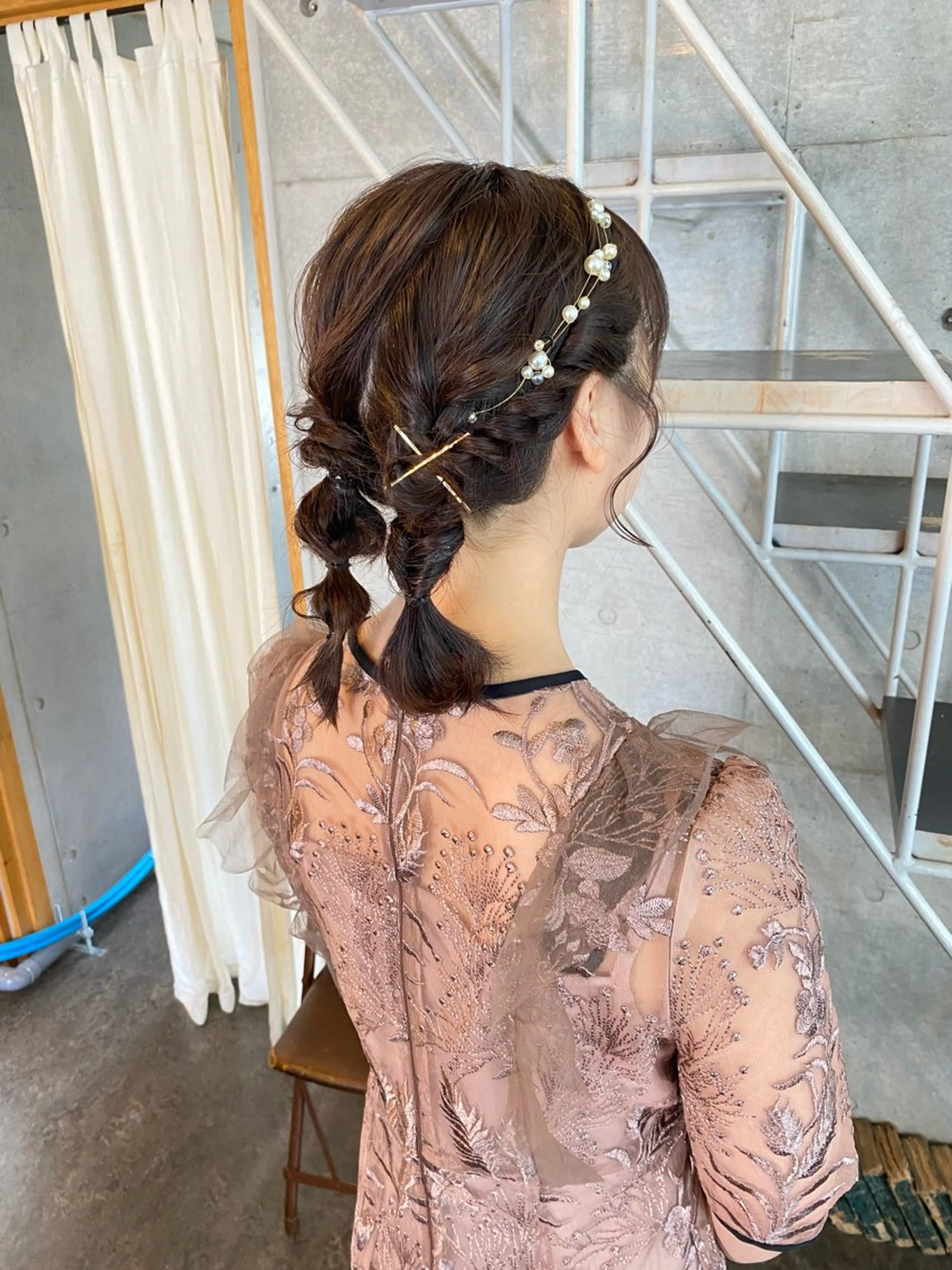 ショート ヘアアレンジ ヘアセット モリモト サナのヘアスタイル