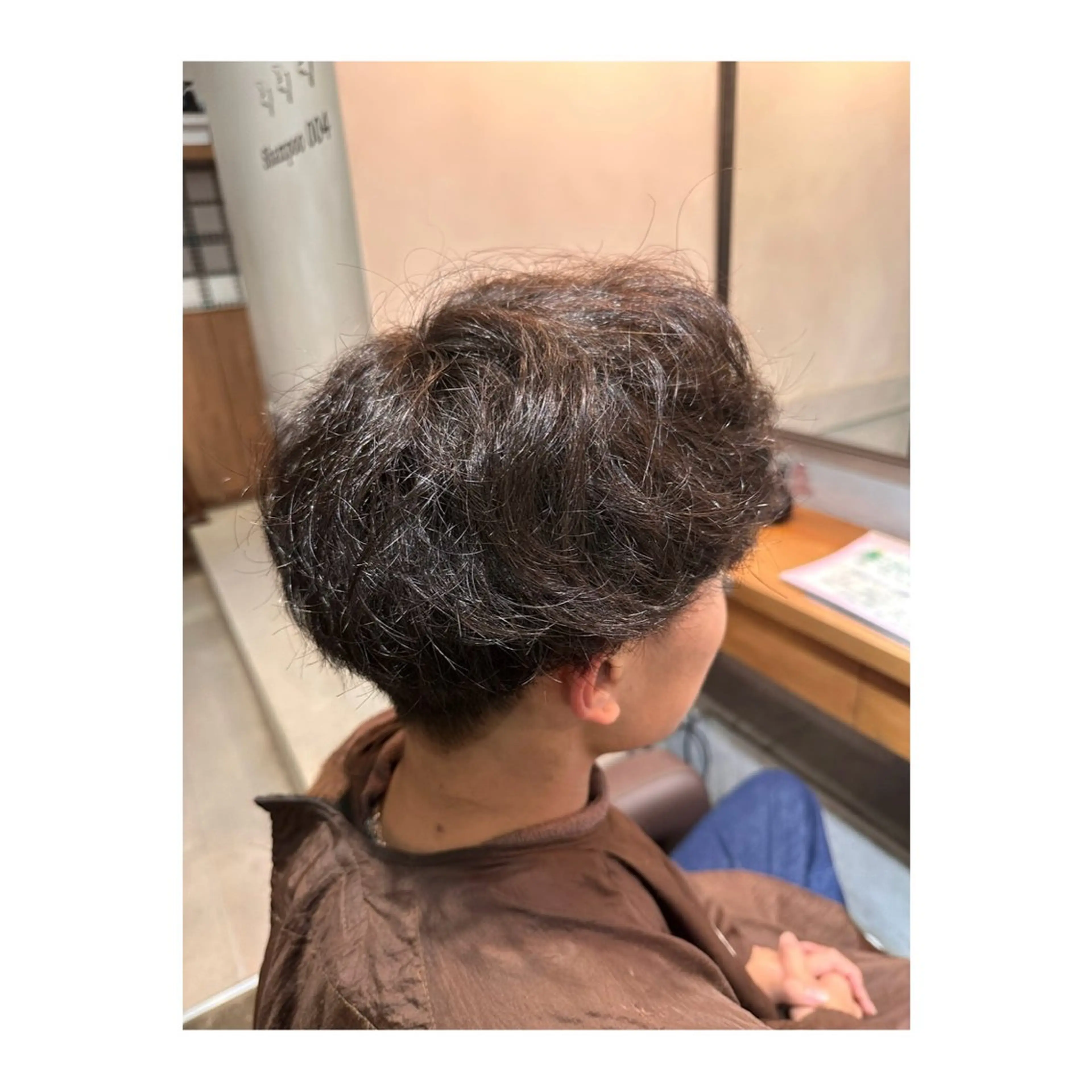 ショート パーマ メンズ 髪質改善 縮毛矯正 ストレートパーマ 縮毛矯正 トリートメント 髪質改善 すずきひじりのヘアスタイル