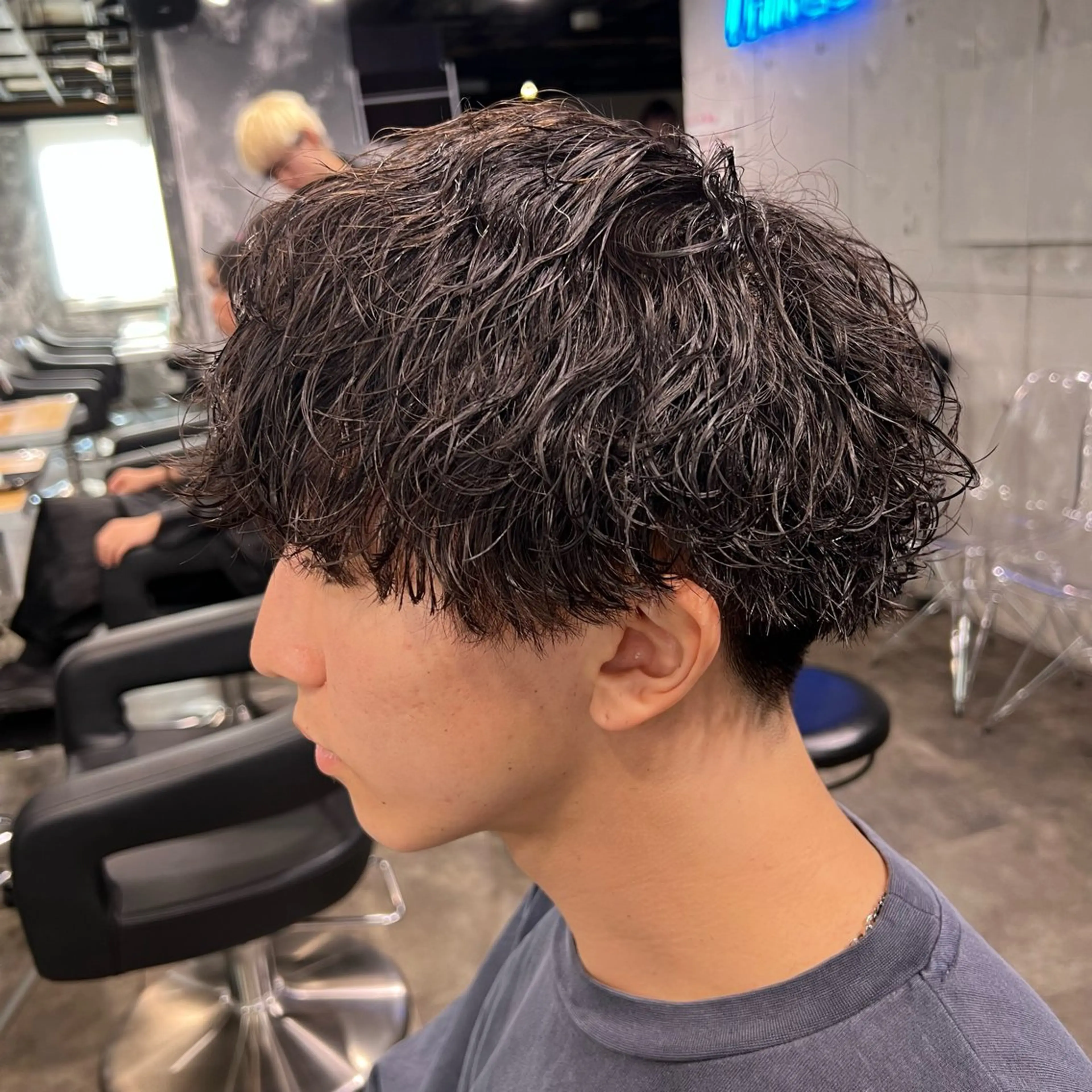 ショート カラー パーマ ヘアアレンジ メンズ キッズ アップバング センターパート メンズハイライト マッシュ メンズパーマ 🔷横浜1のパーマ 職人🔷将太郎のヘアスタイル