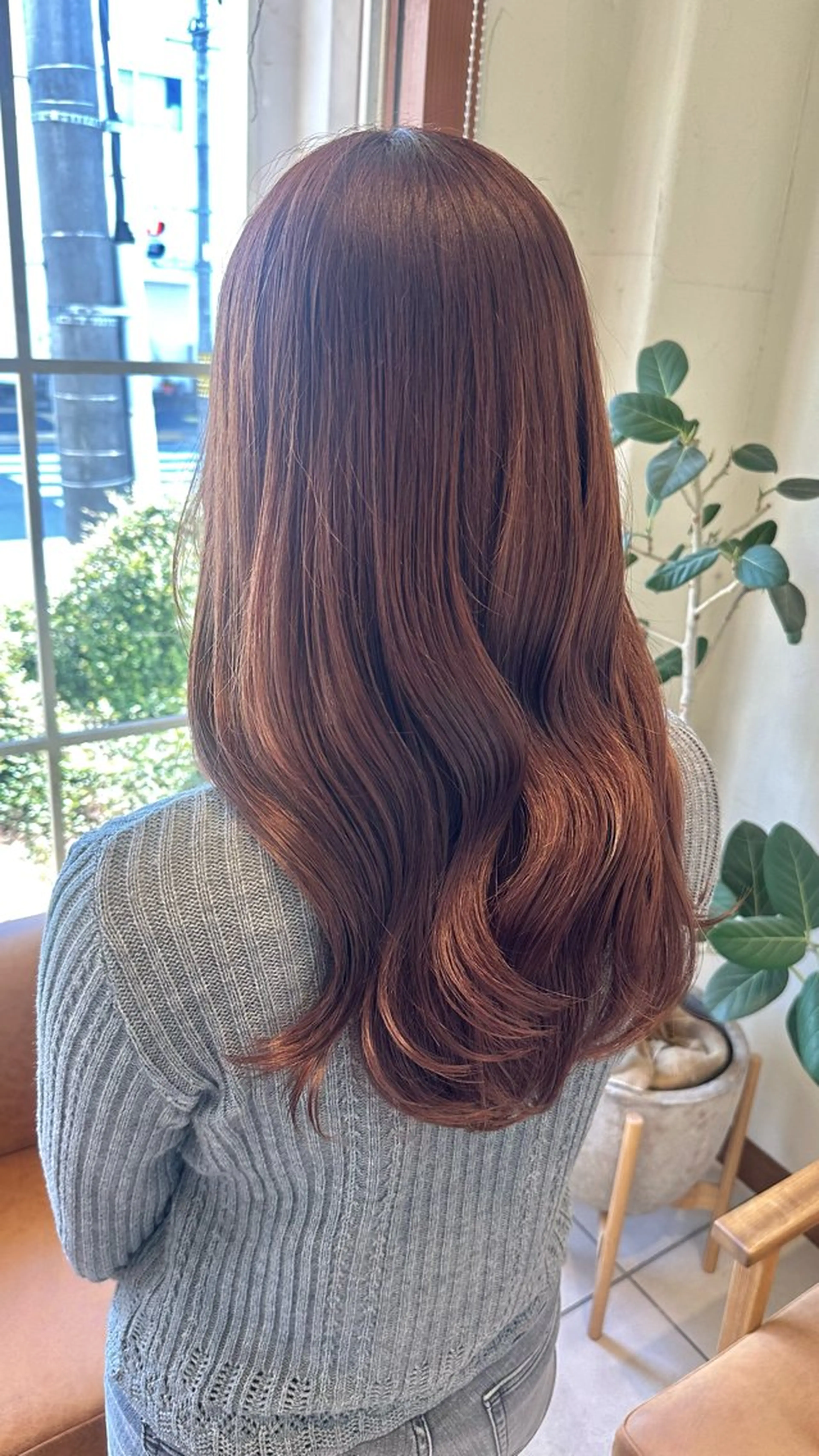 ロング カラー ブラウンカラー ピンクカラー ピンクブラウン カット ヘアカラー 🎀 RUNA🎀のヘアスタイル