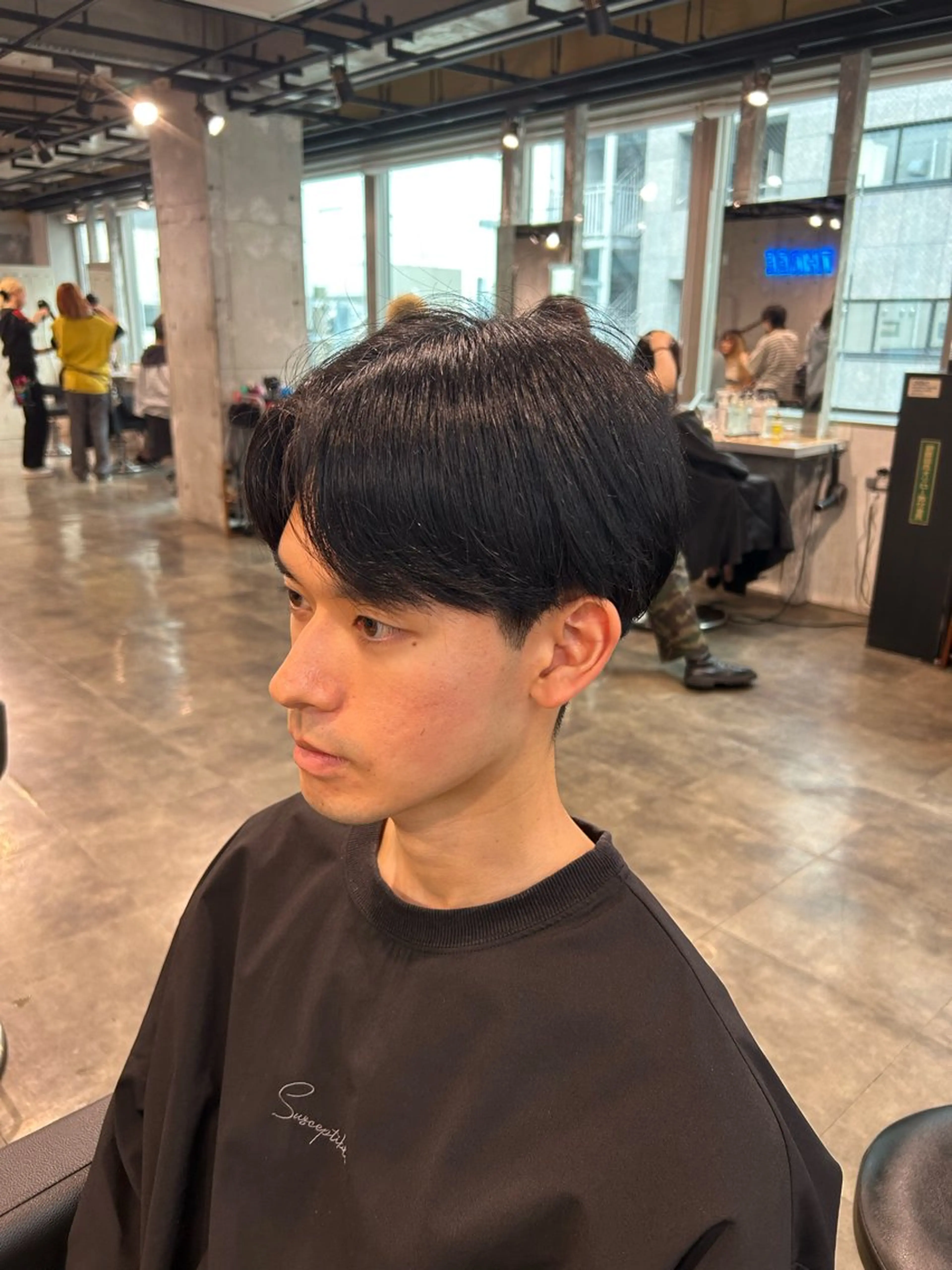 メンズ センターパート カット メンズ特化美容師 💠チナツのヘアスタイル