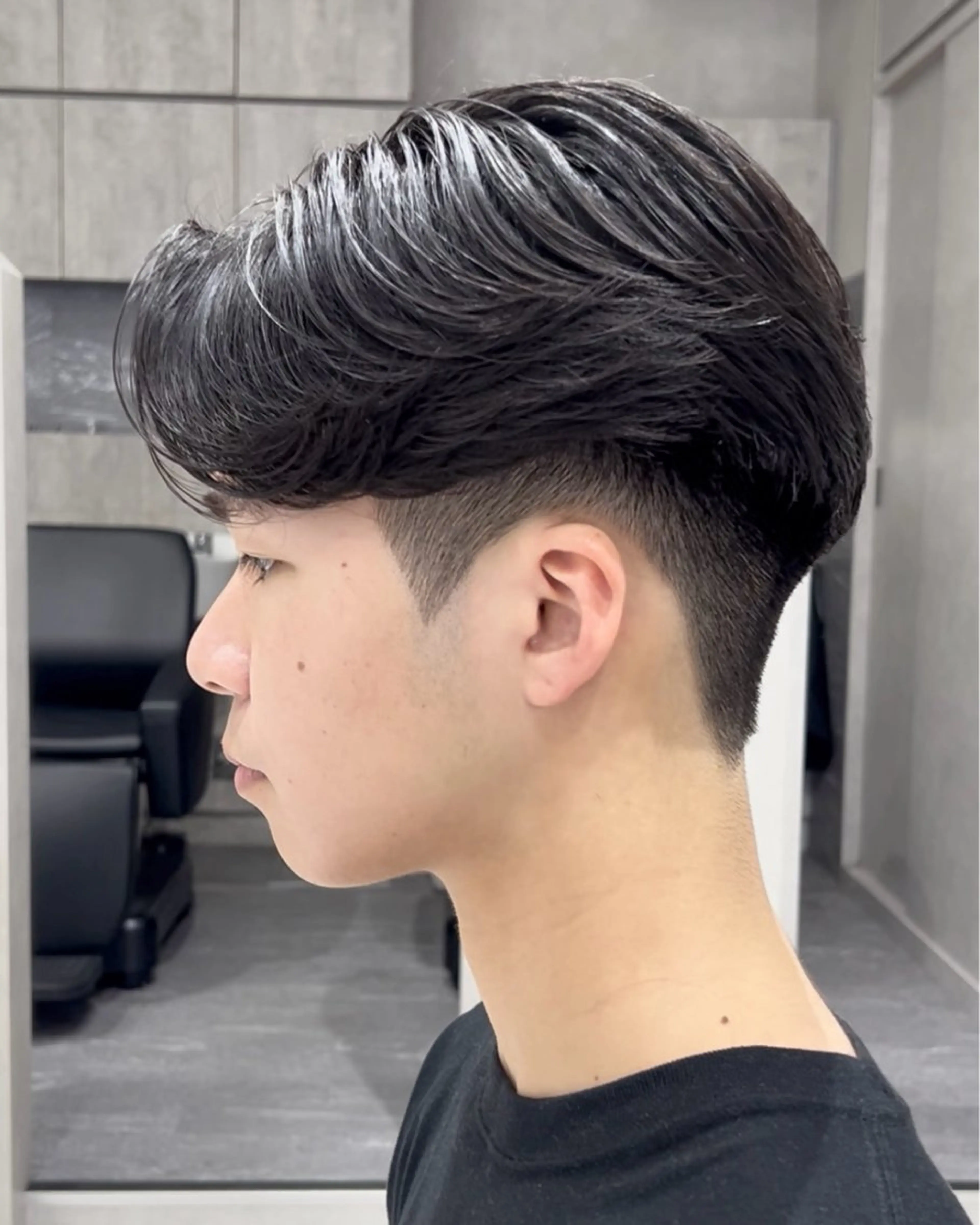 パーマ メンズ カット 縮毛矯正 毛流れ/メンズパーマ kanata/溝の口のヘアスタイル