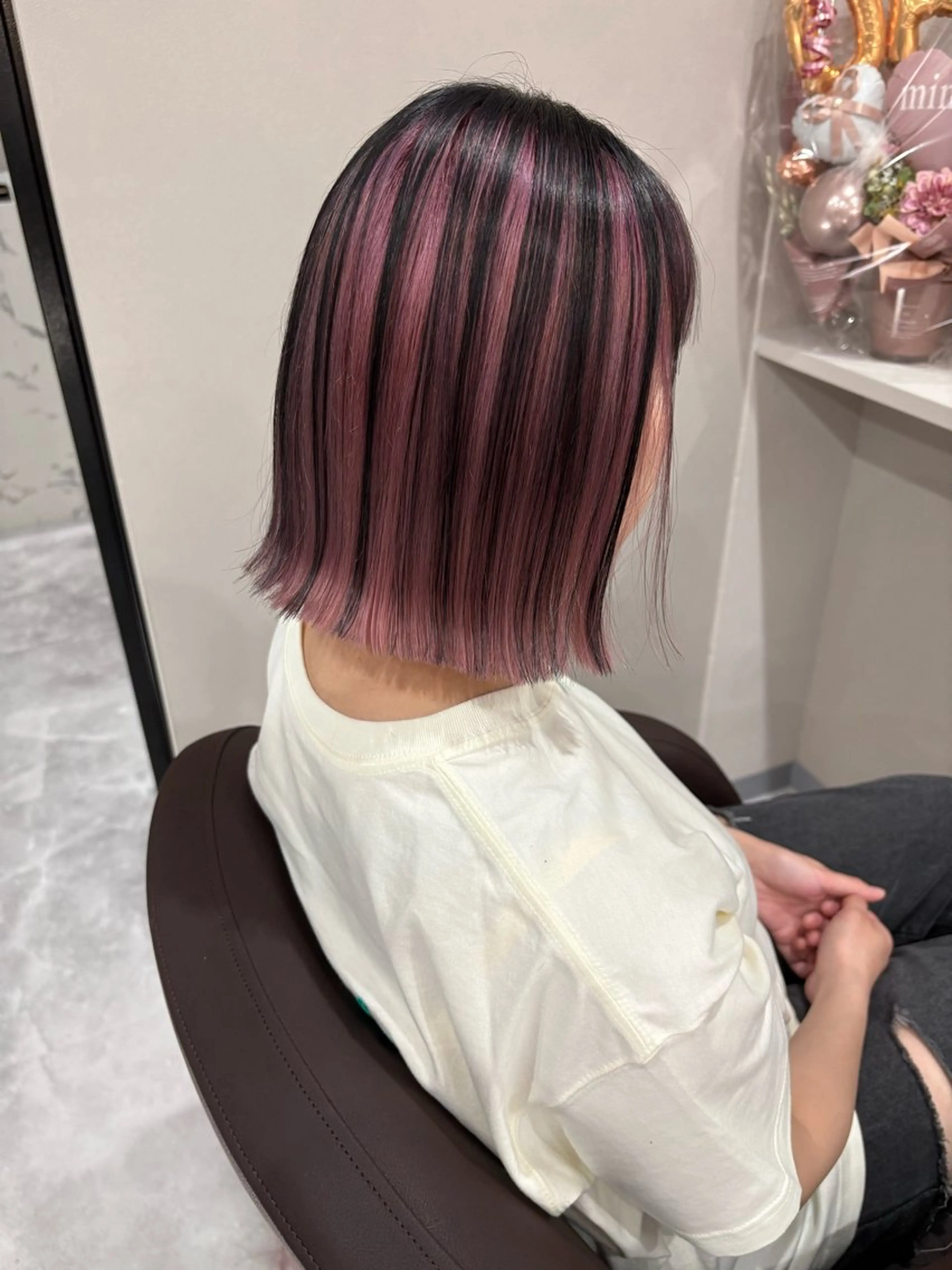 ミディアム ヘアカラー mimiiy fukaのヘアスタイル