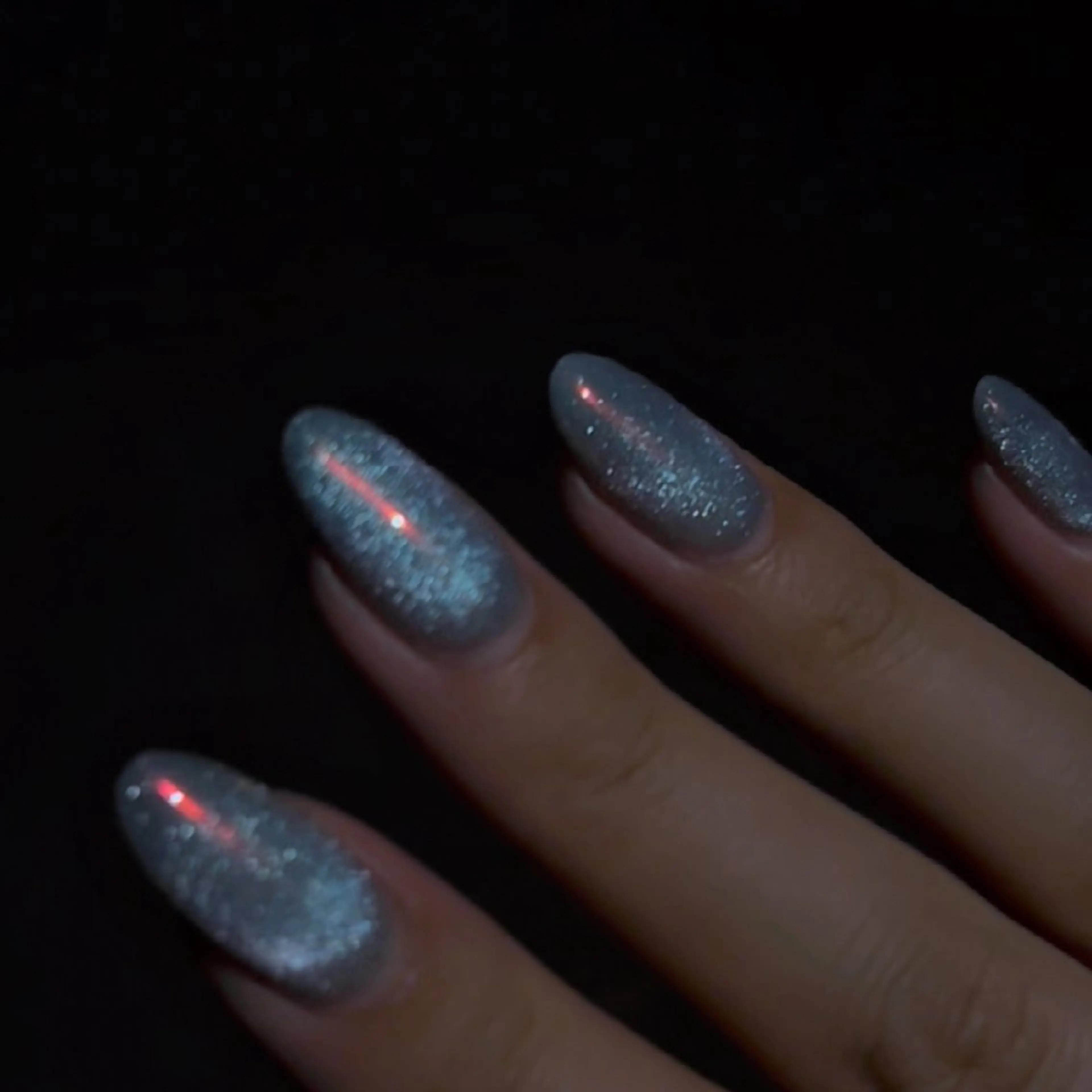 ネイル アートネイル オーロラネイル フットネイル 韓国ネイル ロングネイル Yudia Minoriのネイルデザイン