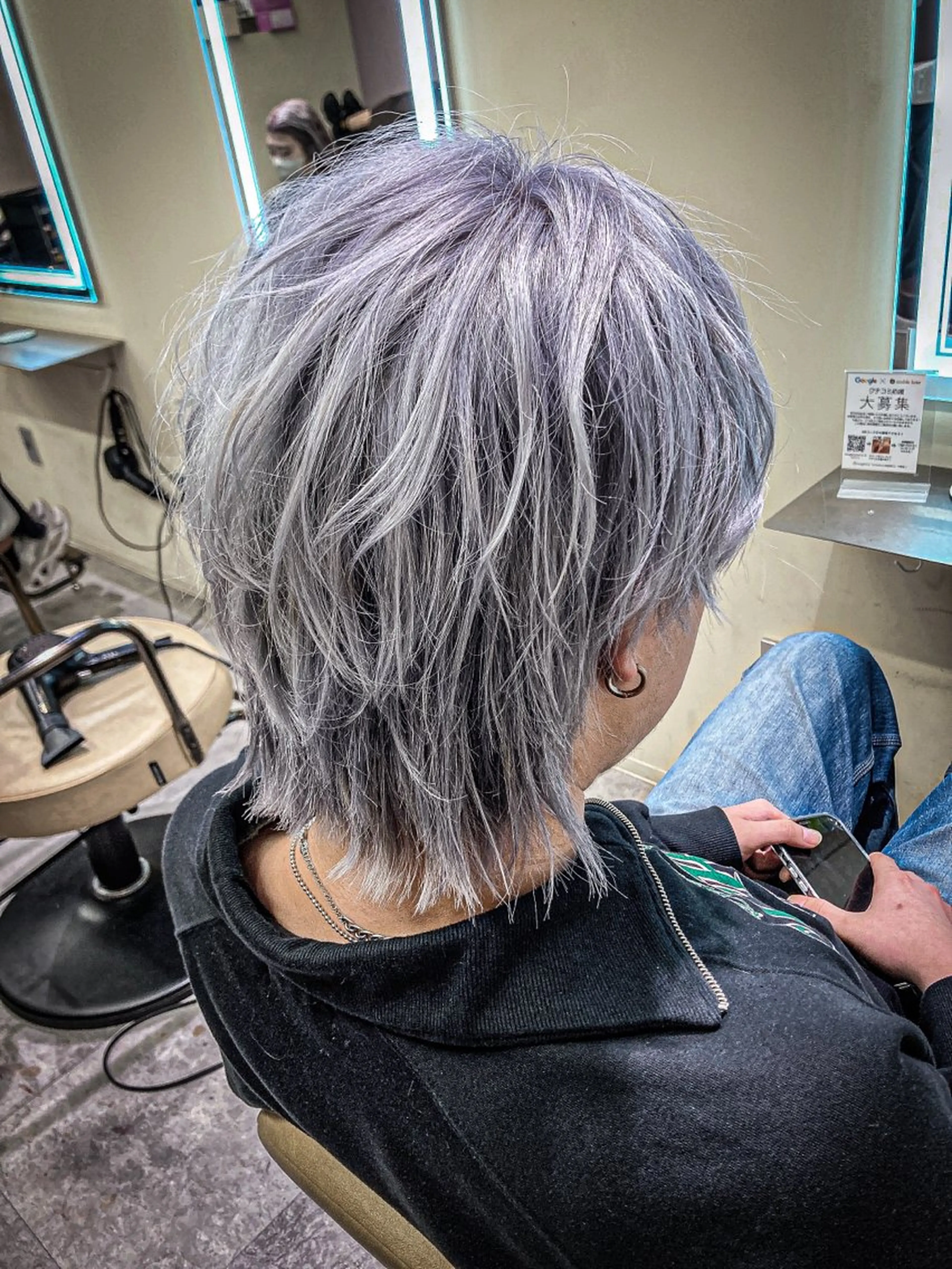 ショート パーマ メンズ 🍎ハッシュカット× 髪質改善🍎カイトのヘアスタイル