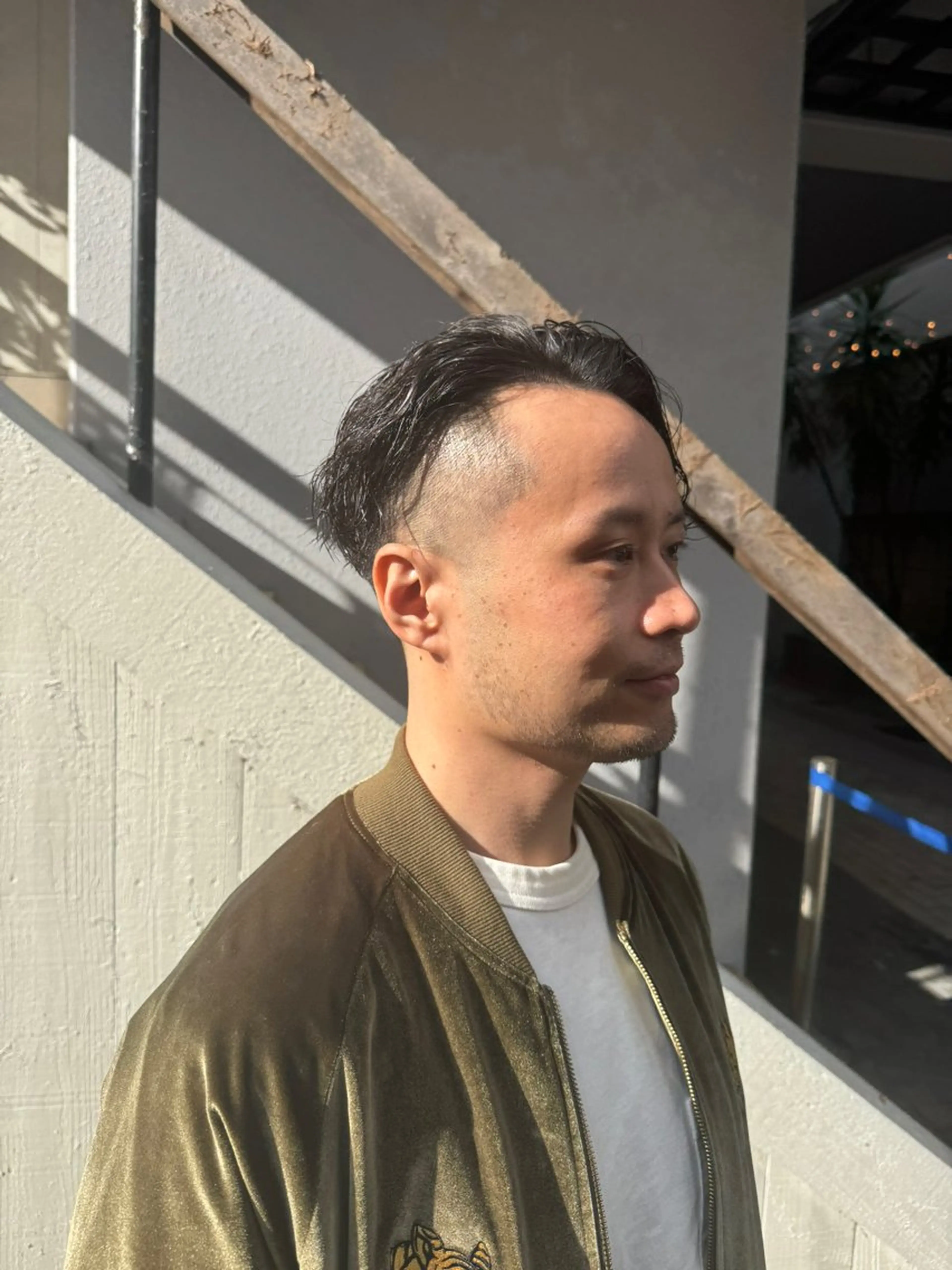 ショート パーマ メンズ メンズパーマ ツイストスパイラルパーマ スパイラルパーマ スキンフェード/パー マ/須田陸斗のヘアスタイル