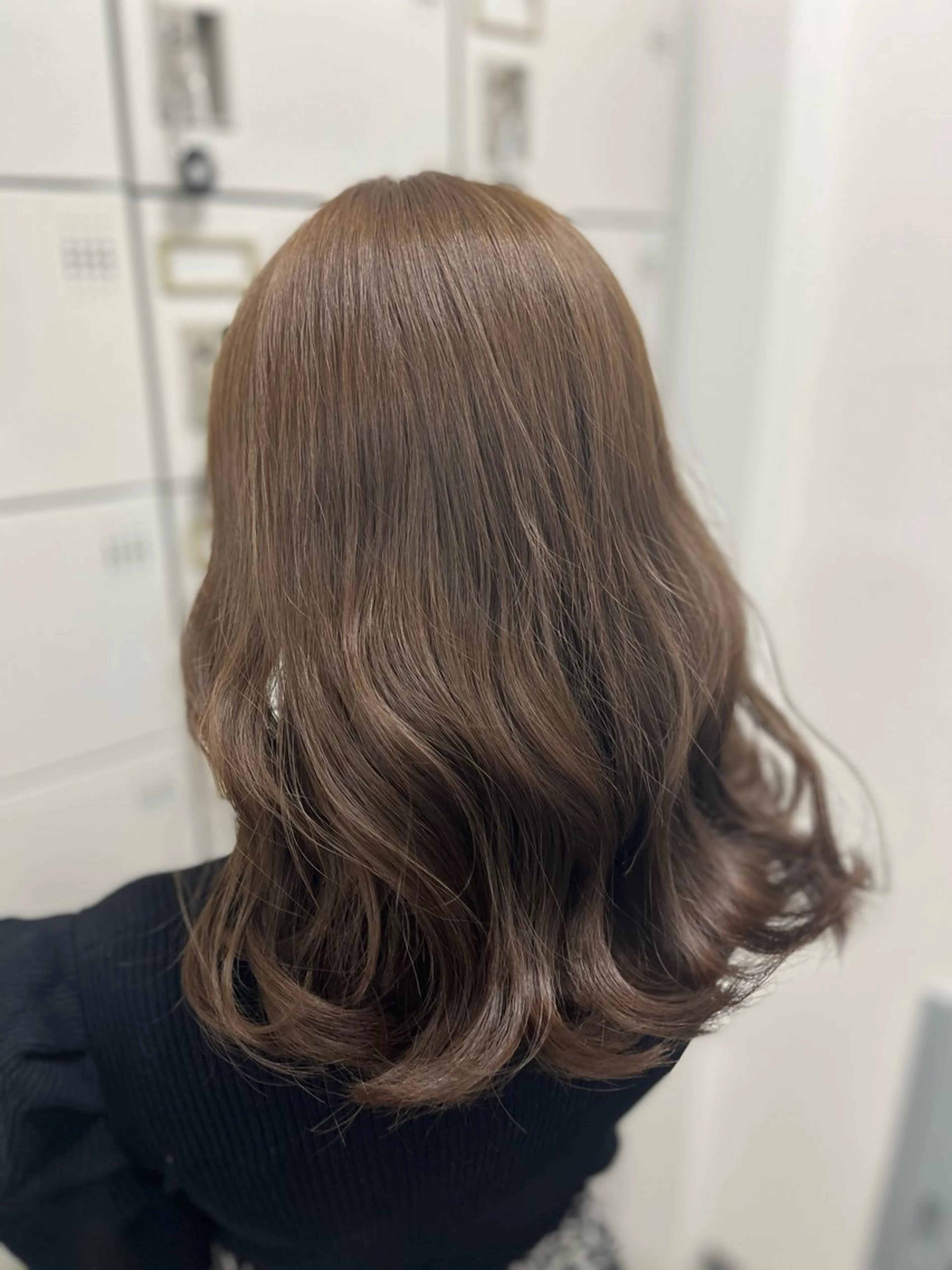 ミディアム カラー 縮毛矯正/ハイトーン /パーマ/前原汐🎐のヘアスタイル