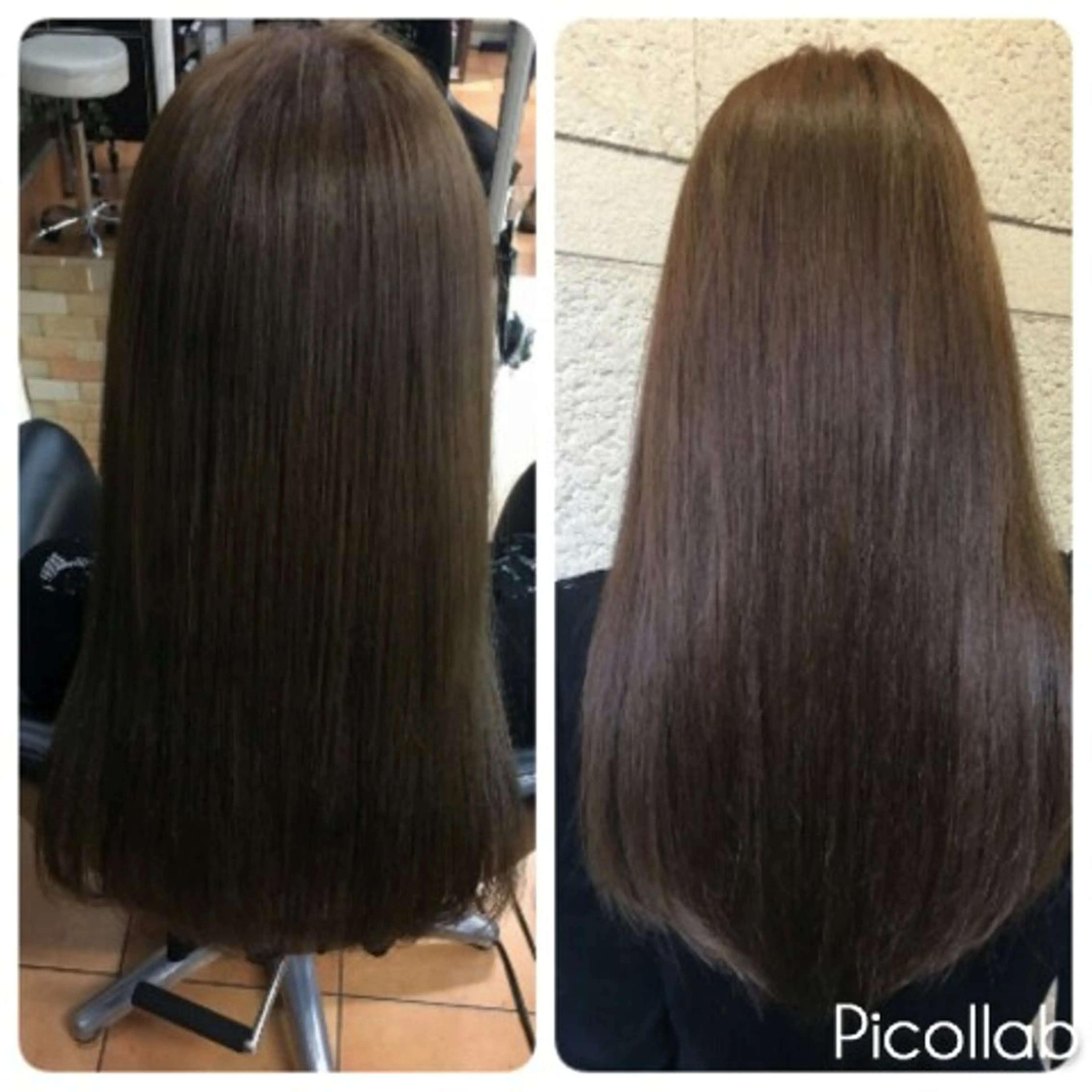 ロング カラー アッシュ ベージュカラー ロング alpha. カラーエクステ下妻のヘアスタイル