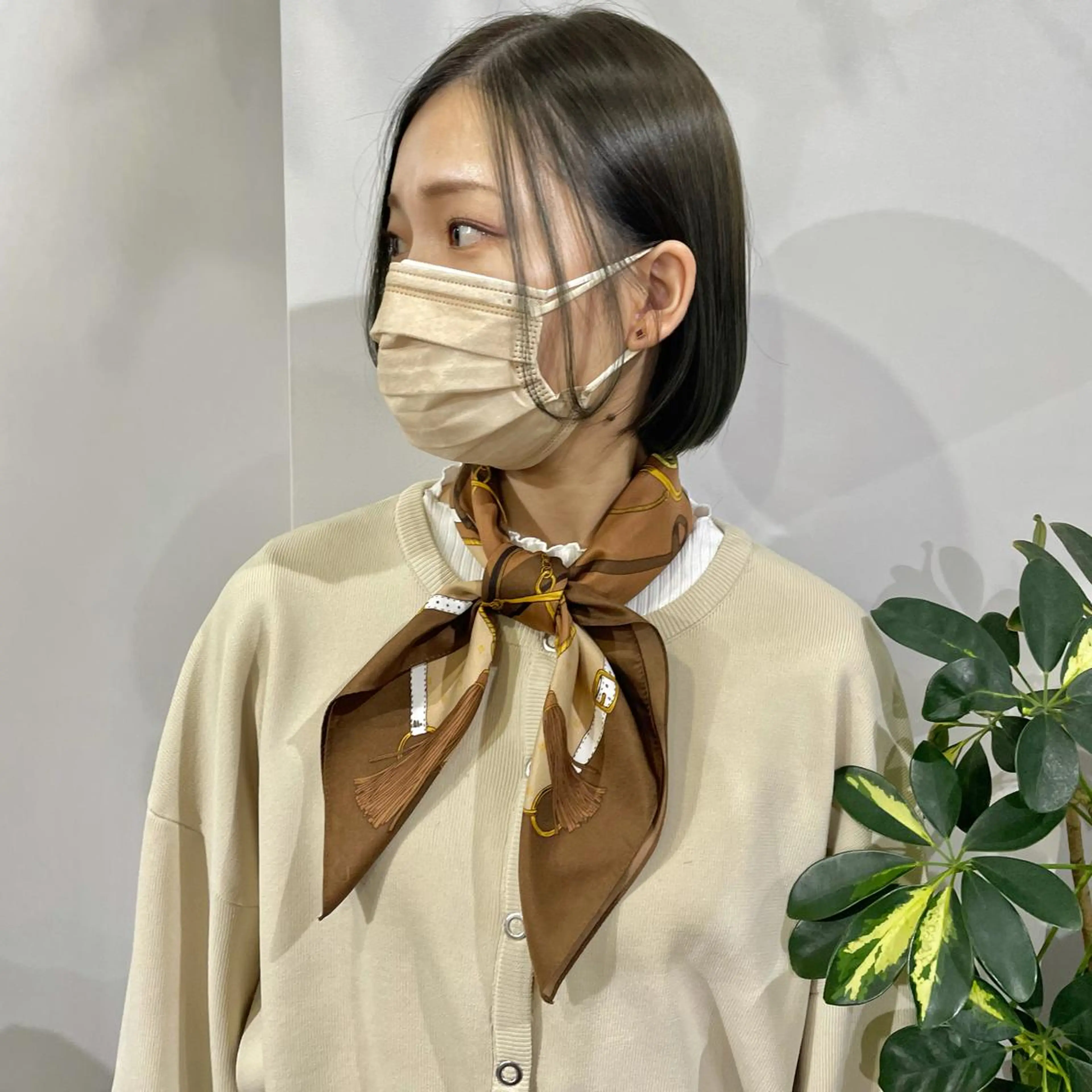 ショート カラー ボブ パーマ* 顔まわり似合わせのヘアスタイル