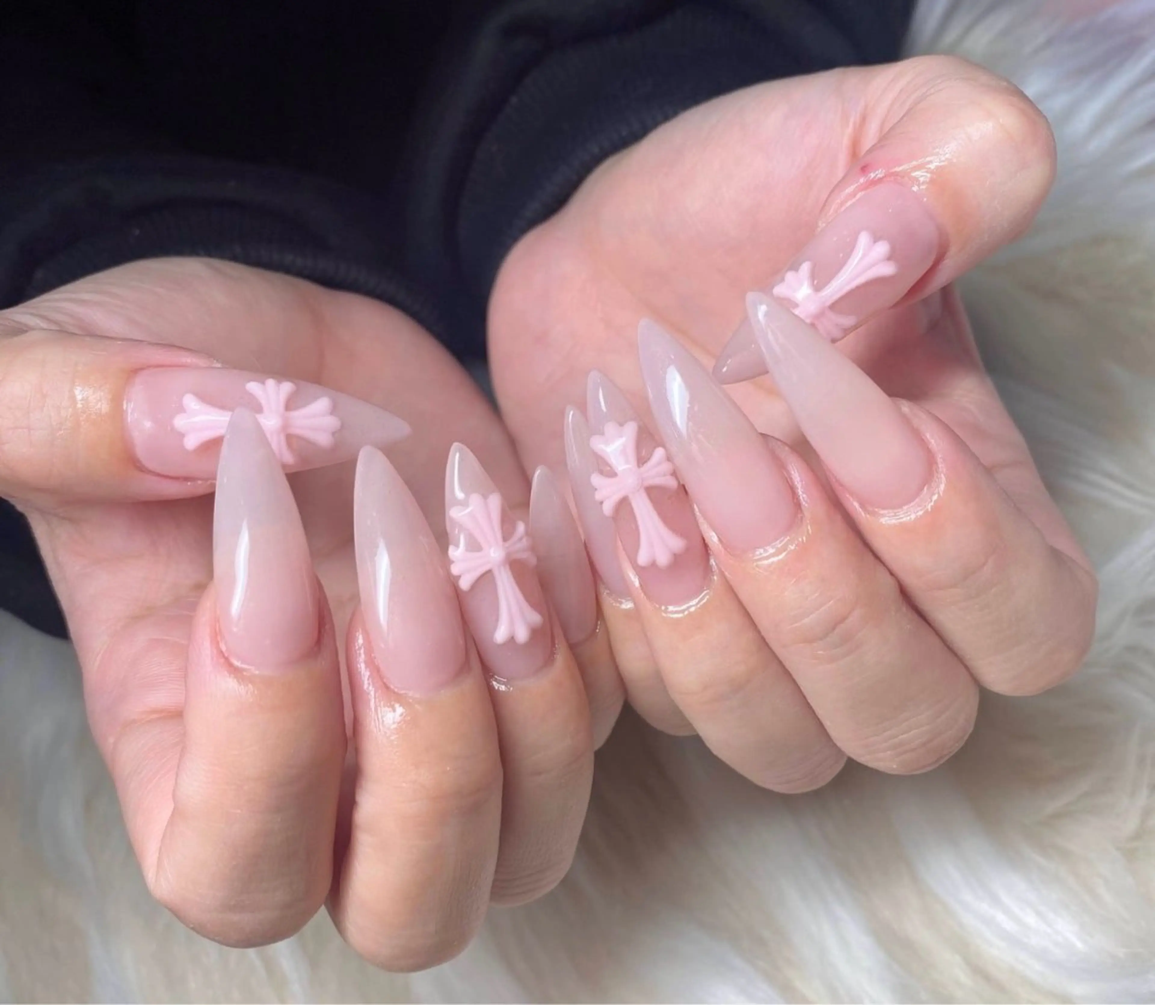 ネイル 長さ出し フラッシュネイル フラッシュマグ フレンチネイル ジェルネイル ハンドネイル Nail&eye Belire 新宿のネイルデザイン