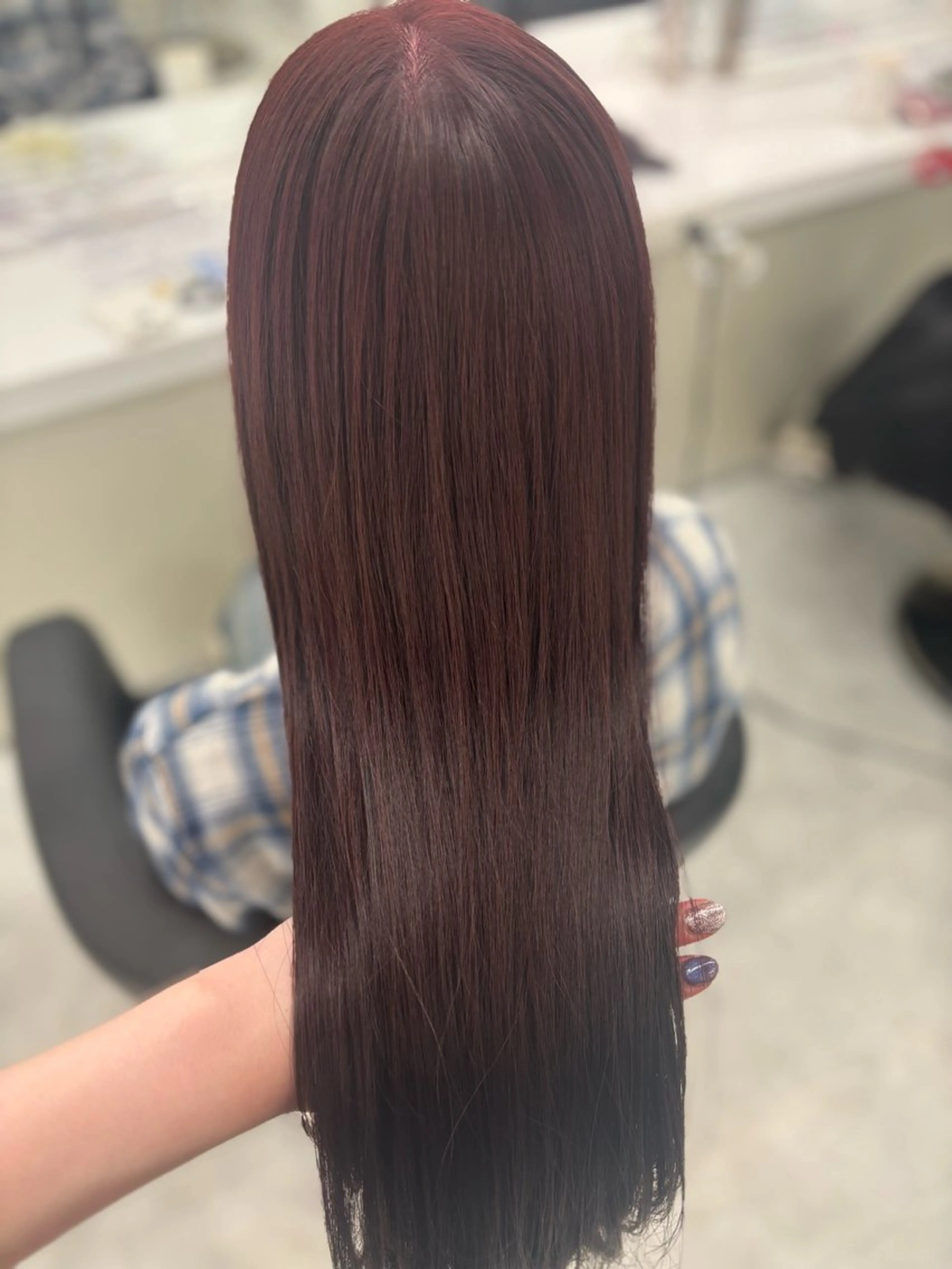 ロング カット ヘアカラー お洒落暖色 🍒AOI🍒のヘアスタイル