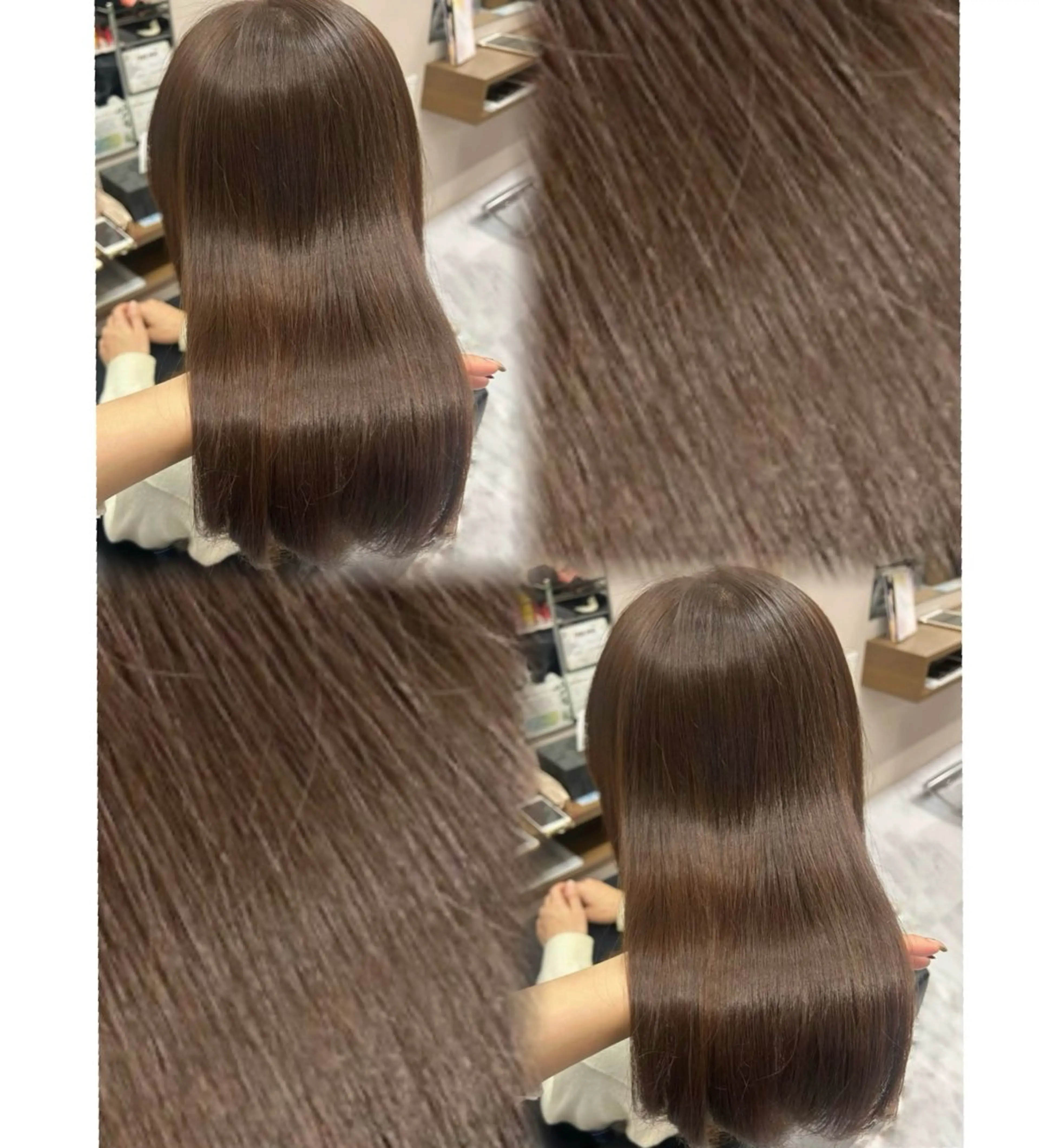 ミディアム カラー ベージュカラー 透明感カラー ラテベージュ カット ヘアカラー 佐藤里菜🎀 /モデル募集してますのヘアスタイル