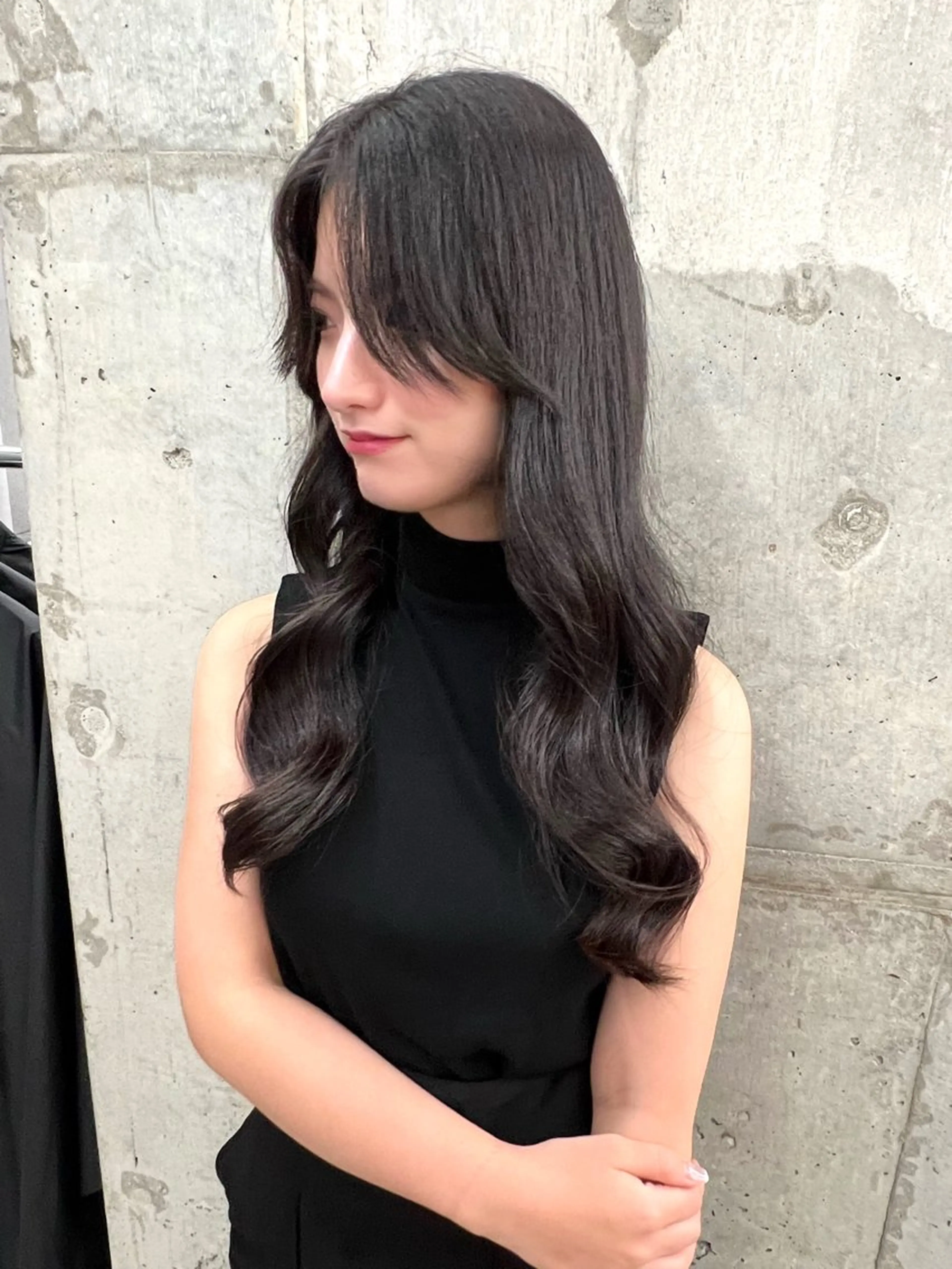 セミロング 顔まわりレイヤー レイヤーカット 🫧ふじたまゆ🫧 レイヤーカット✂︎のヘアスタイル