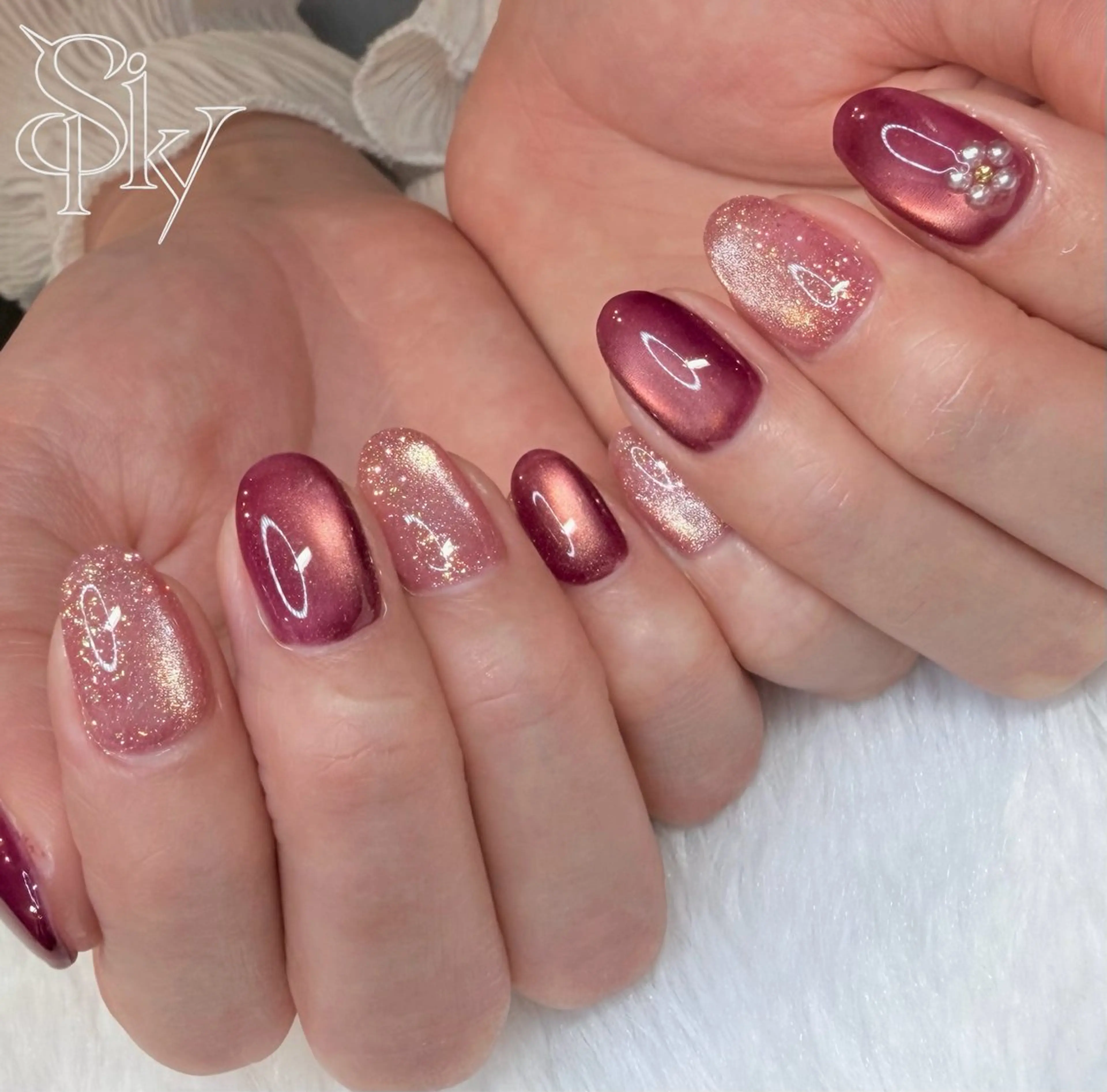 ネイル ハンドネイル Spiky とうげ ふうかのネイルデザイン