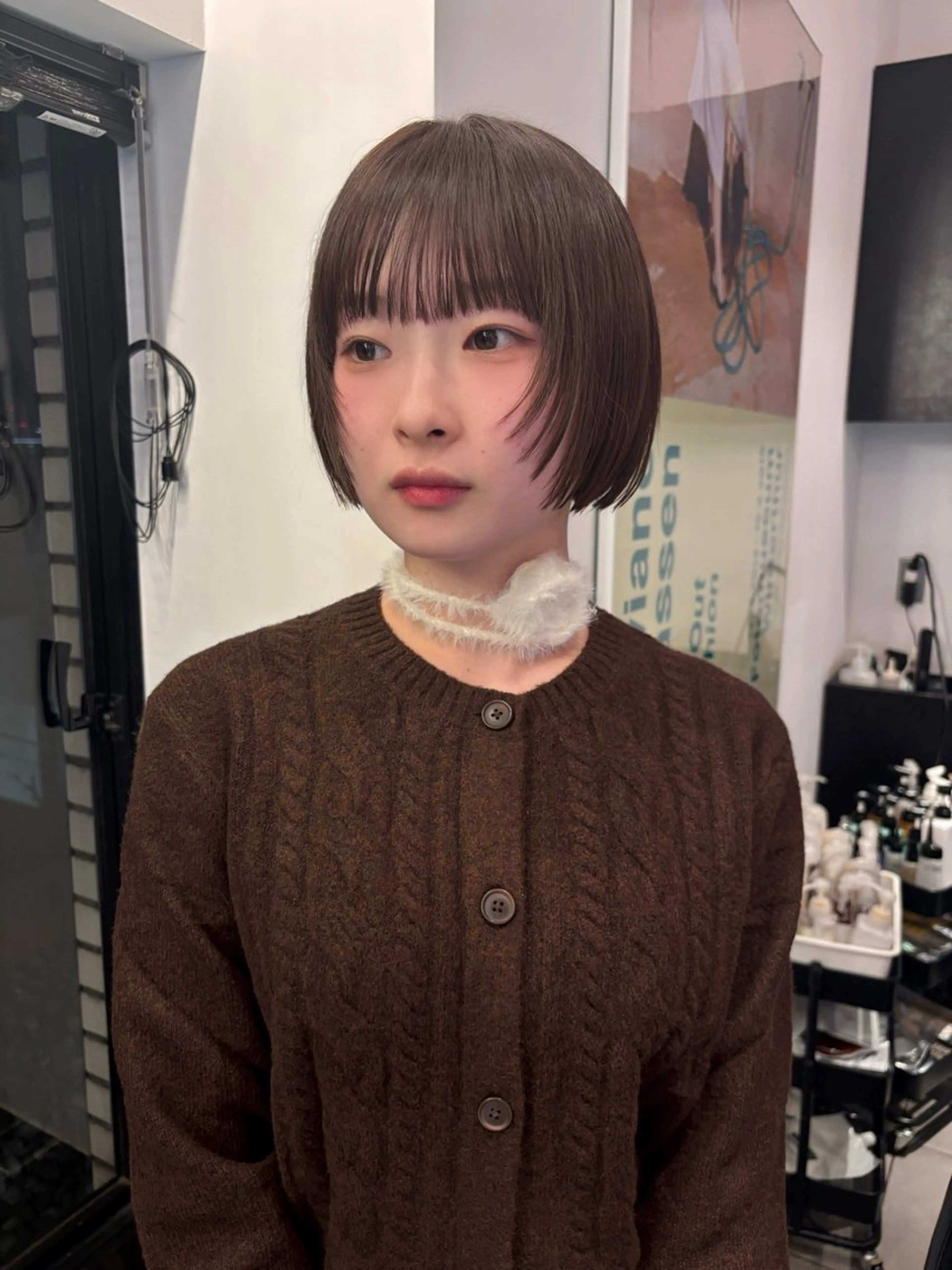 ショート カラー riria/ボブ /ブラウンカラー🎀のヘアスタイル