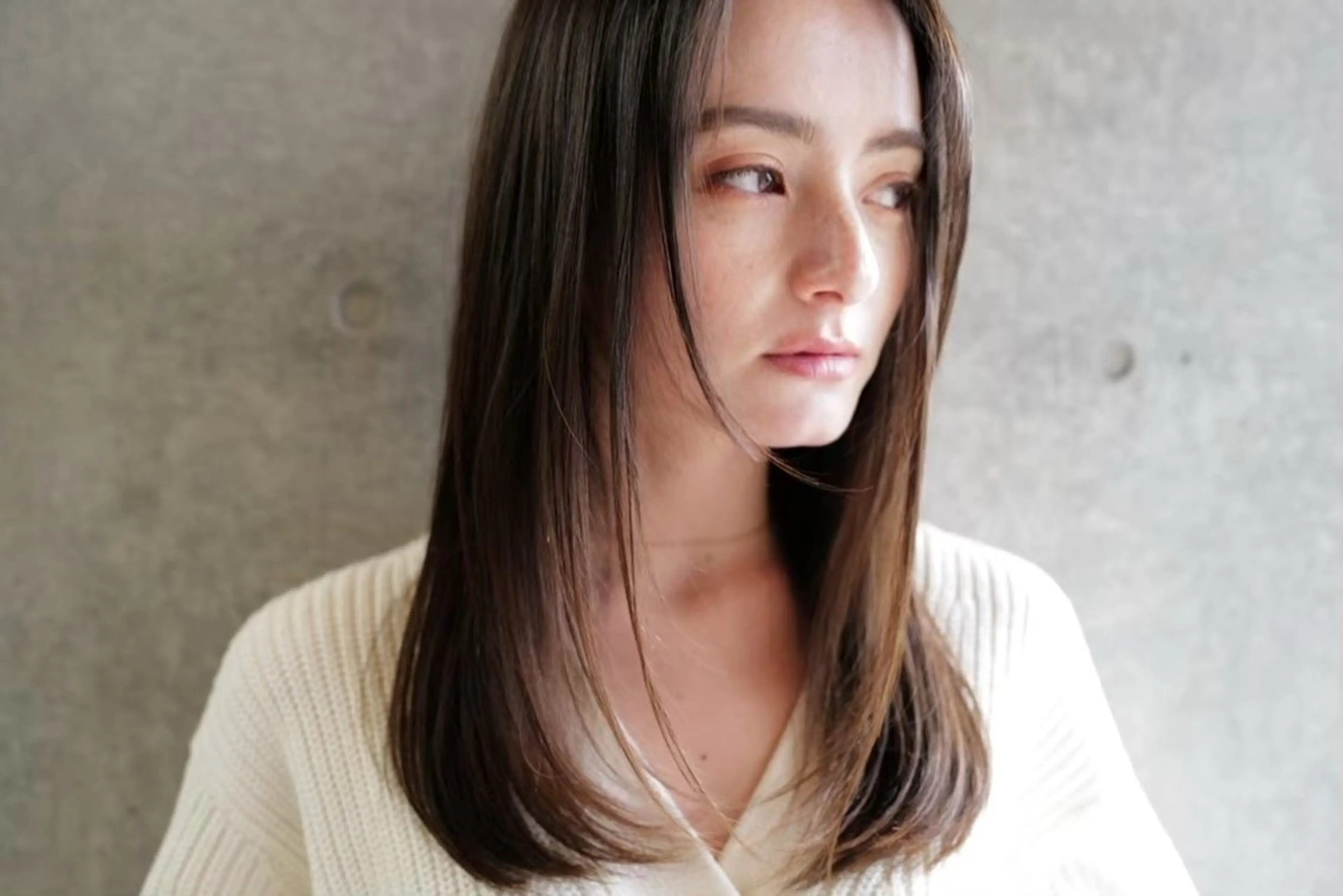 セミロング 髪質改善×透明感× 小顔/店長 河井雄貴のヘアスタイル