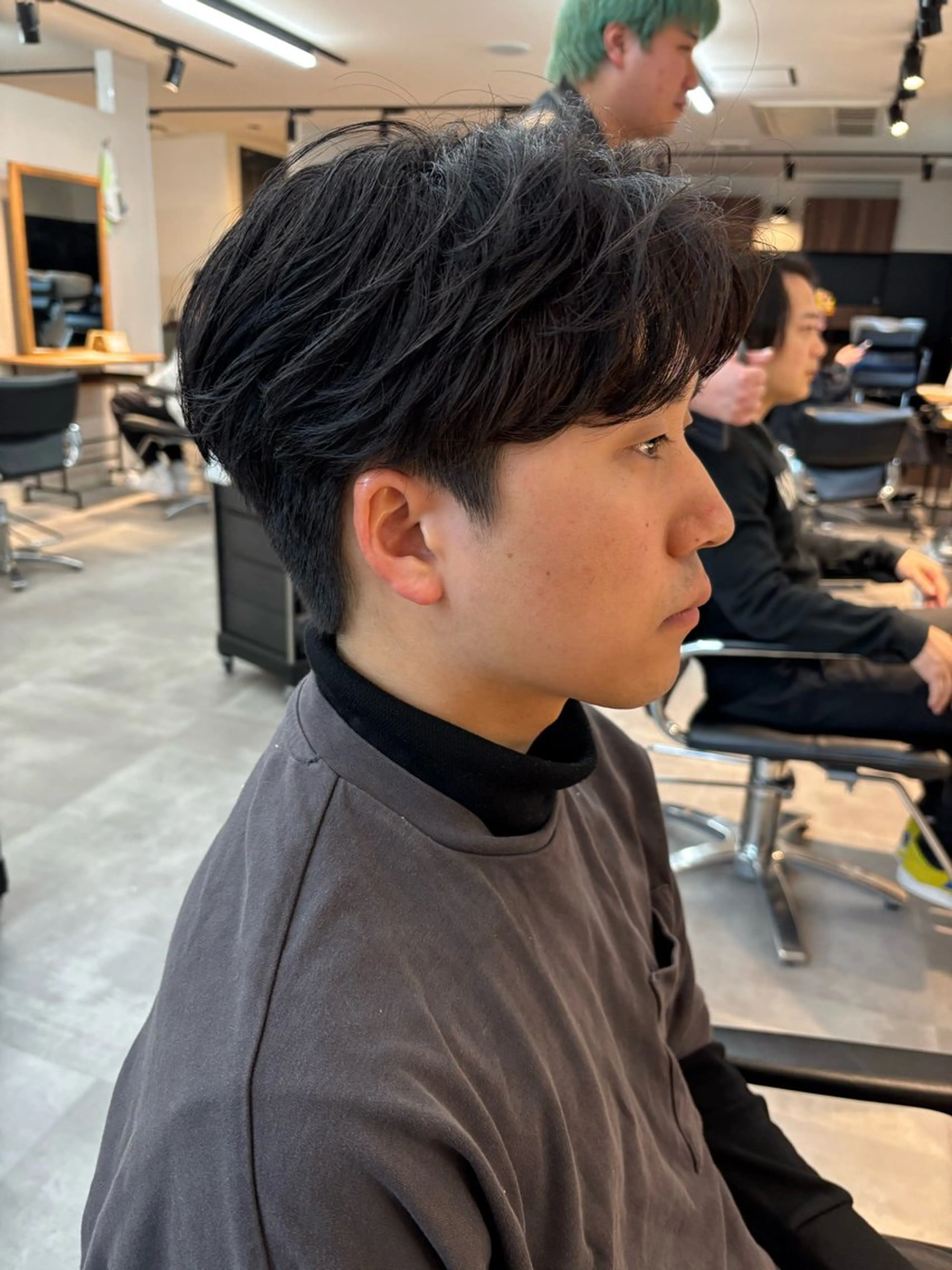 パーマ メンズ フェザーパーマ メンズパーマ カット パーマ フェザーパーマ/短髪 /メンズカット/保立のヘアスタイル