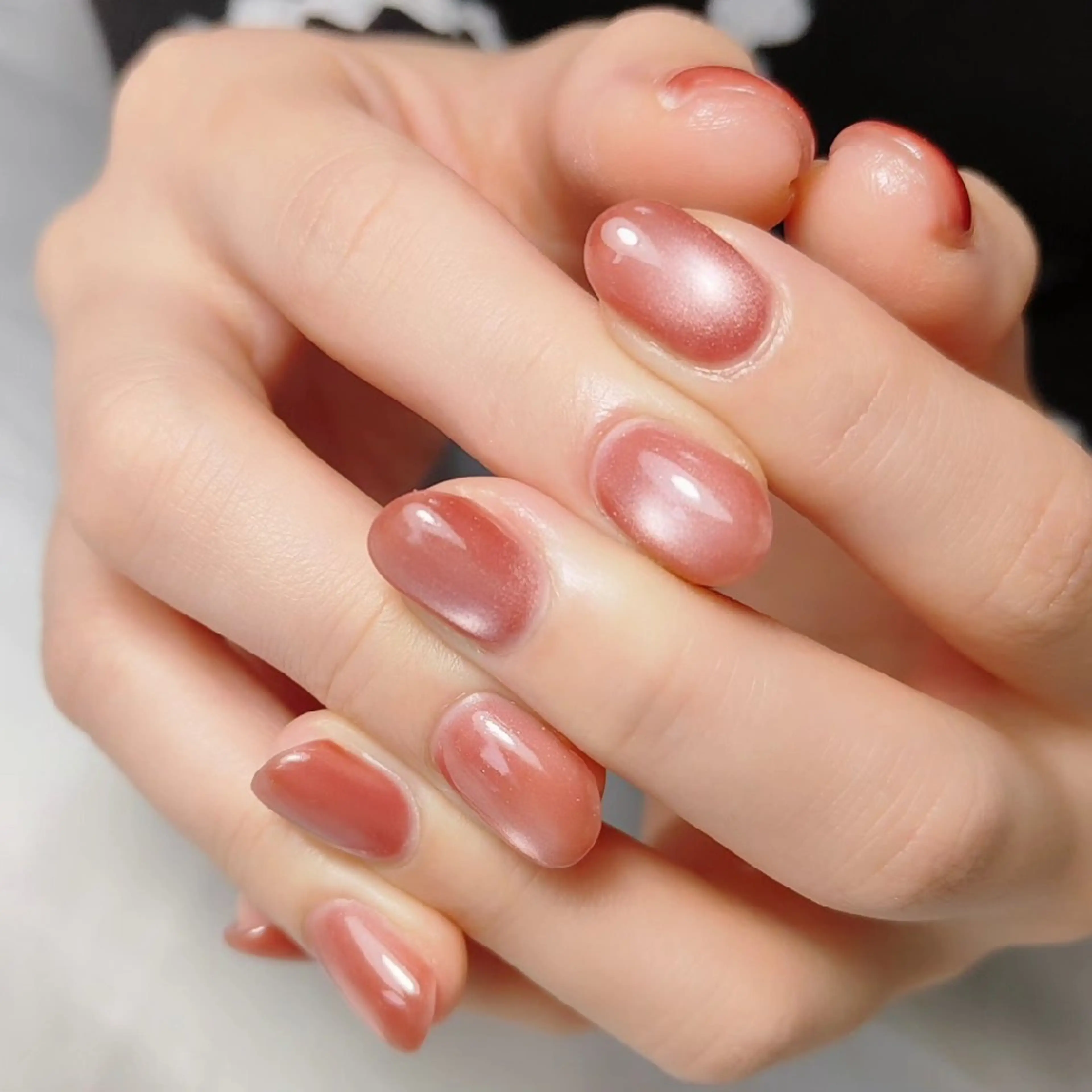 ネイル マグネットネイル ハンドネイル CLEAR NAILのネイルデザイン