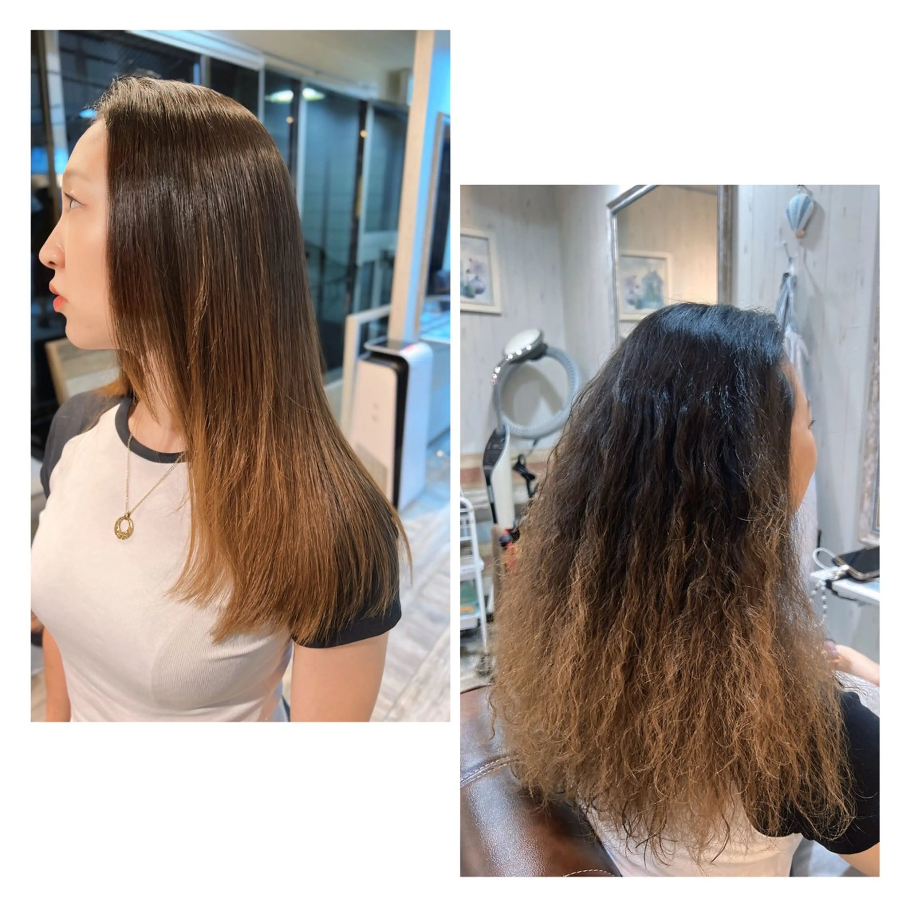 セミロング 《酸性》矯正特化 SHIN亀井 真のヘアスタイル