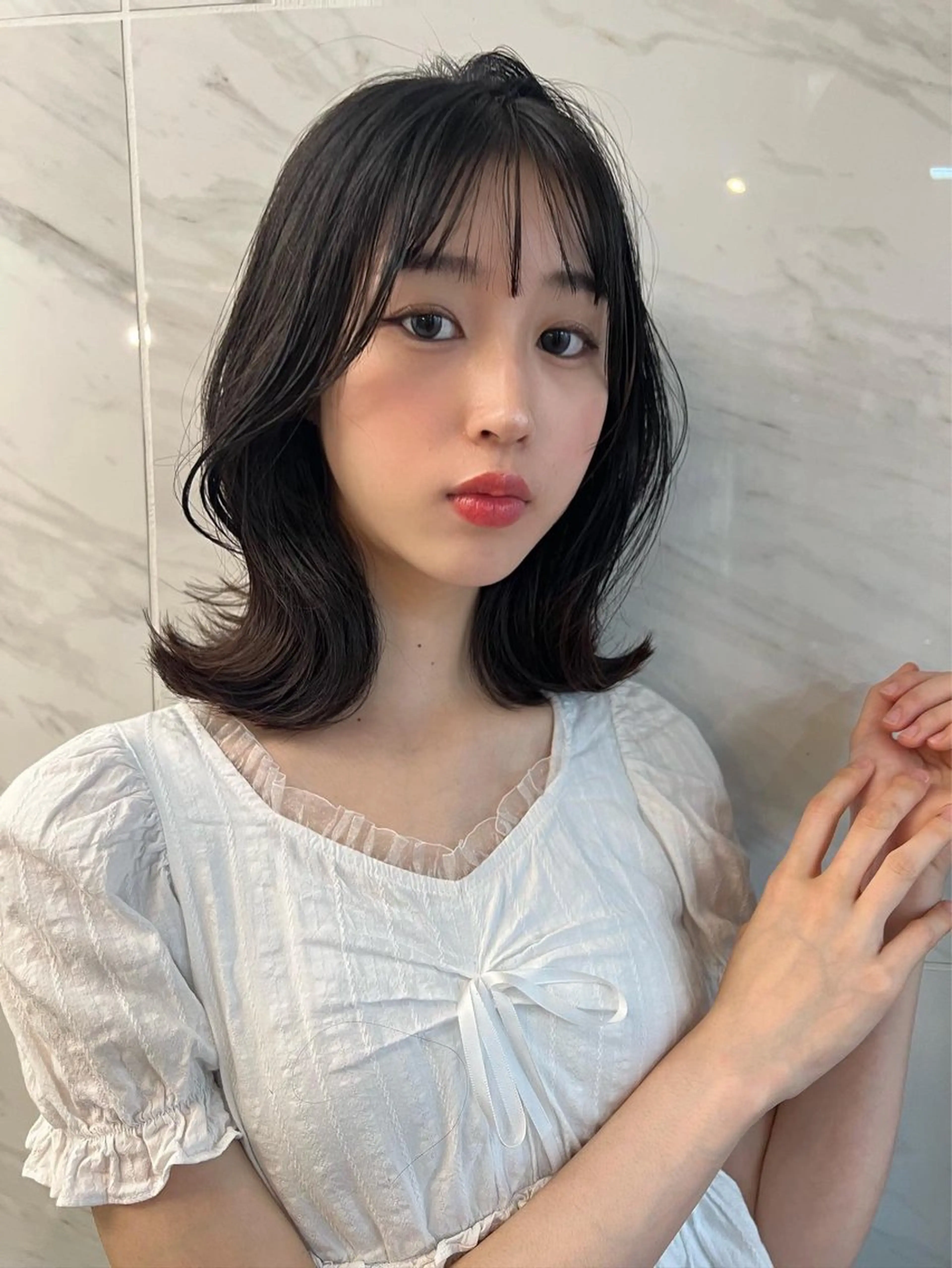 ショート ボブ くびれヘア カット 🩶韓国/似合わせ/ さわ🩶のヘアスタイル