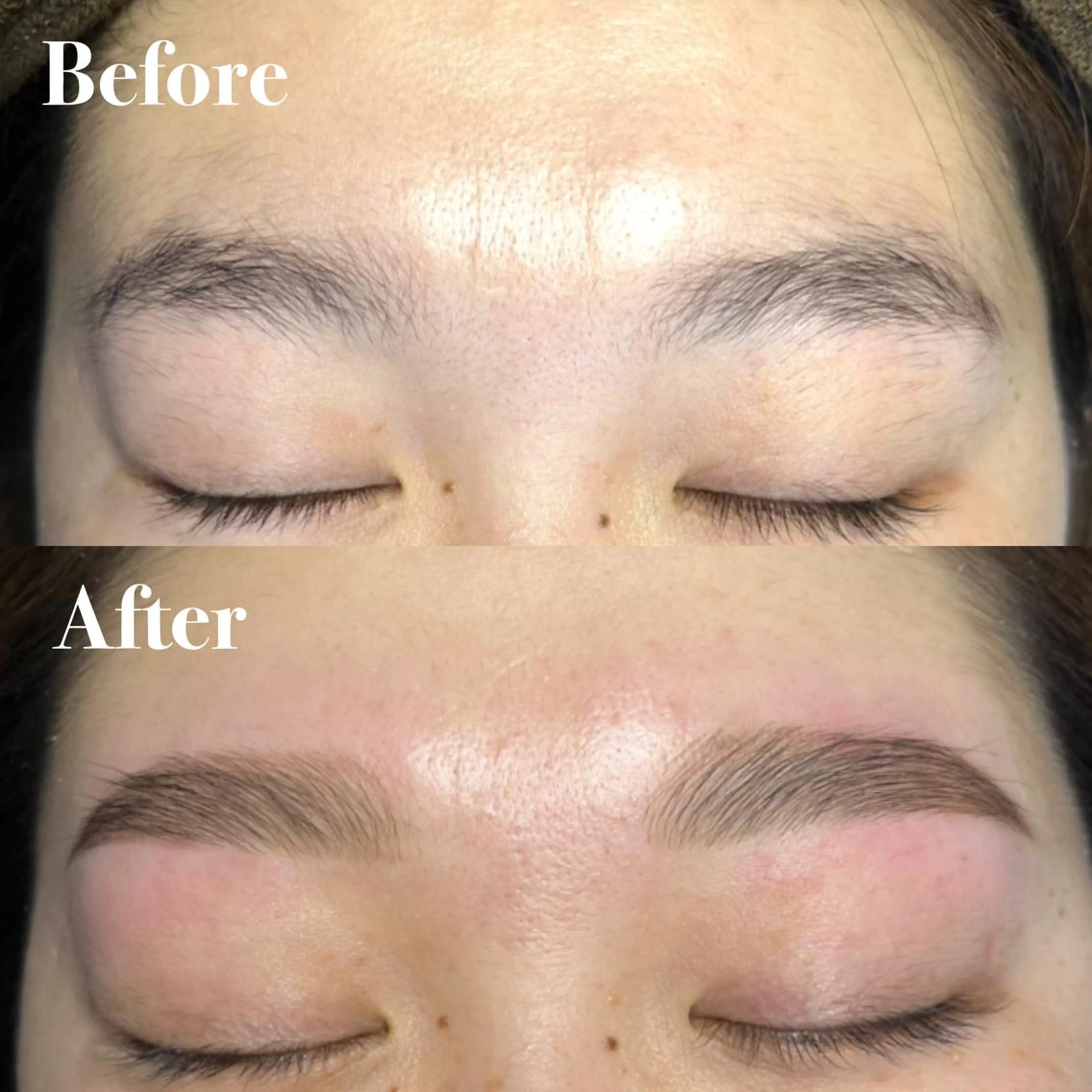 アイブロウ ハリウッドブロウリフト 眉毛ワックス脱毛 眉毛と韓国肌質改善 サロン　和泉府中のエステ・リラクイメージ