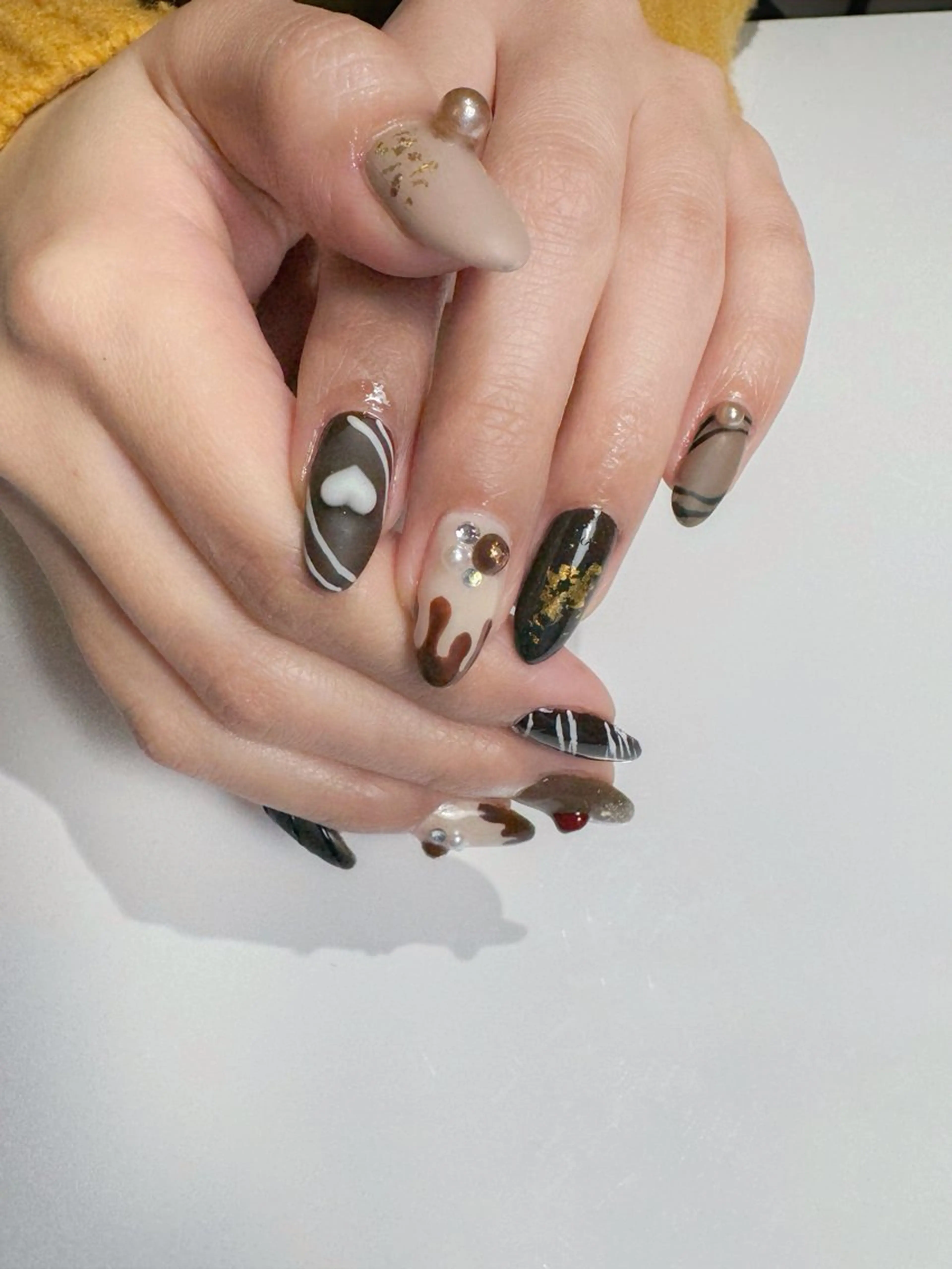 セミロング ハンドネイル Re nail所属・Re nailのネイルデザイン