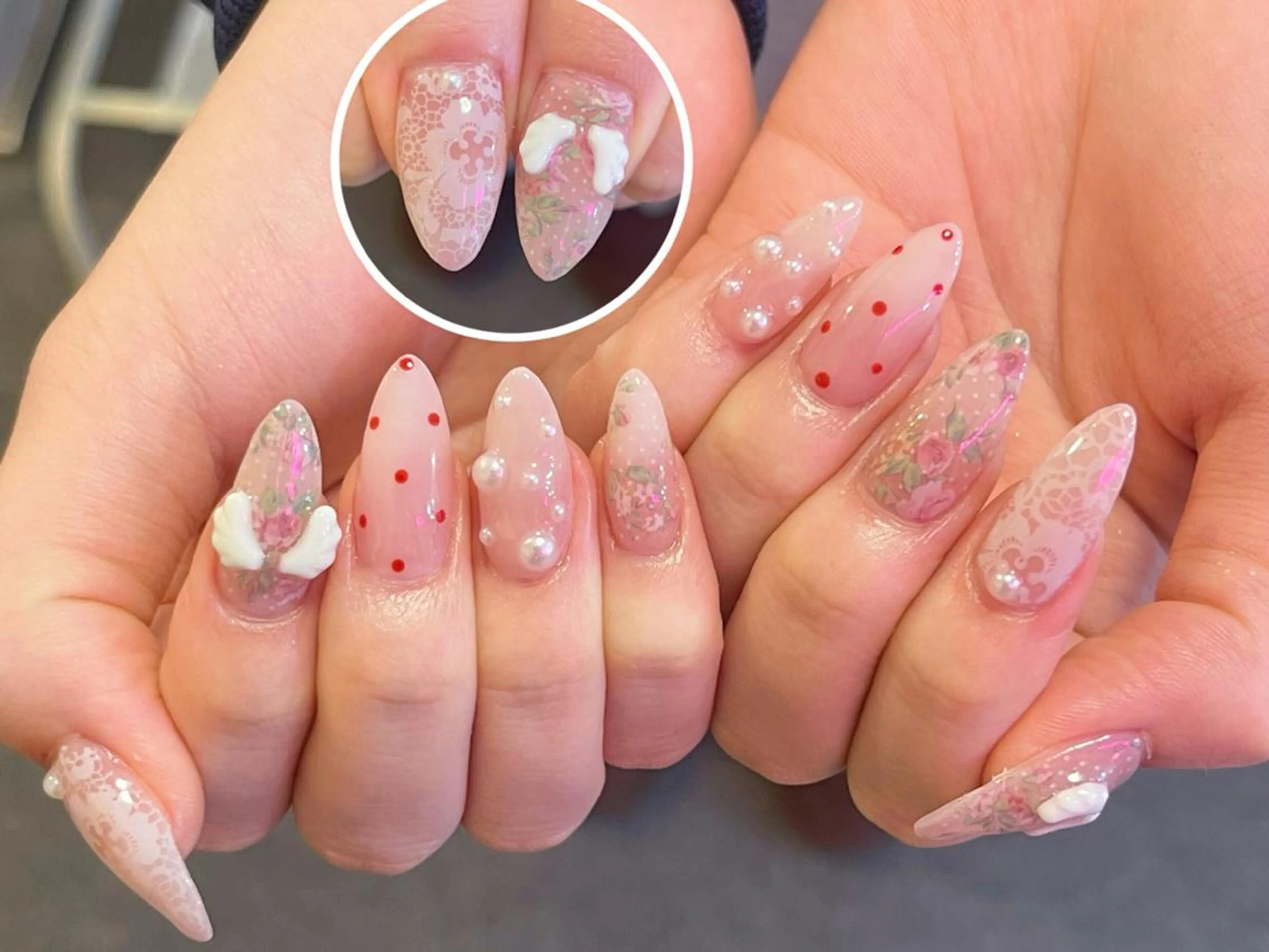 ネイル ボルドー チークネイル 長さ出し フレンチネイル ジェルネイル ハンドネイル Emi🌸Belle Nail Salonのネイルデザイン