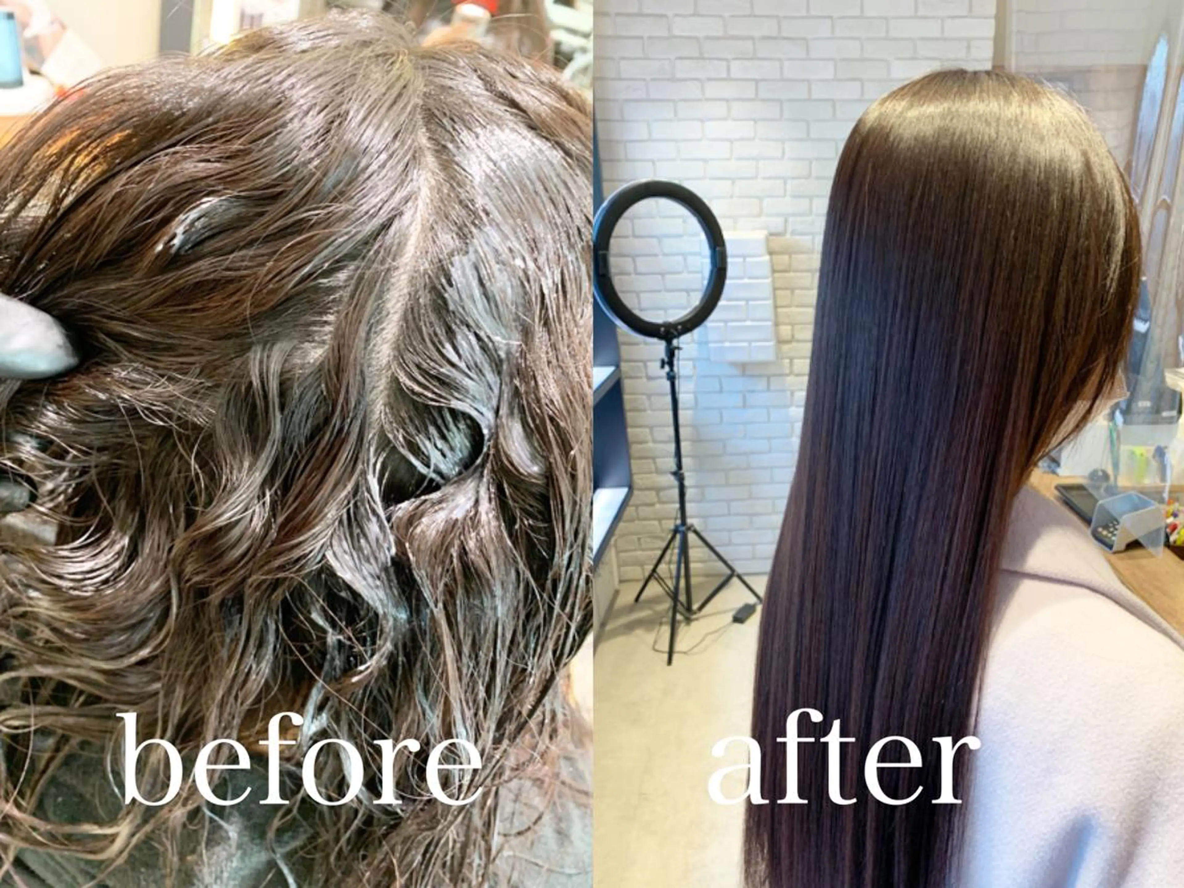 ロング パーマ ロング 縮毛矯正 トリートメント 髪質改善/縮毛矯正 艶カラー/珠聡のヘアスタイル