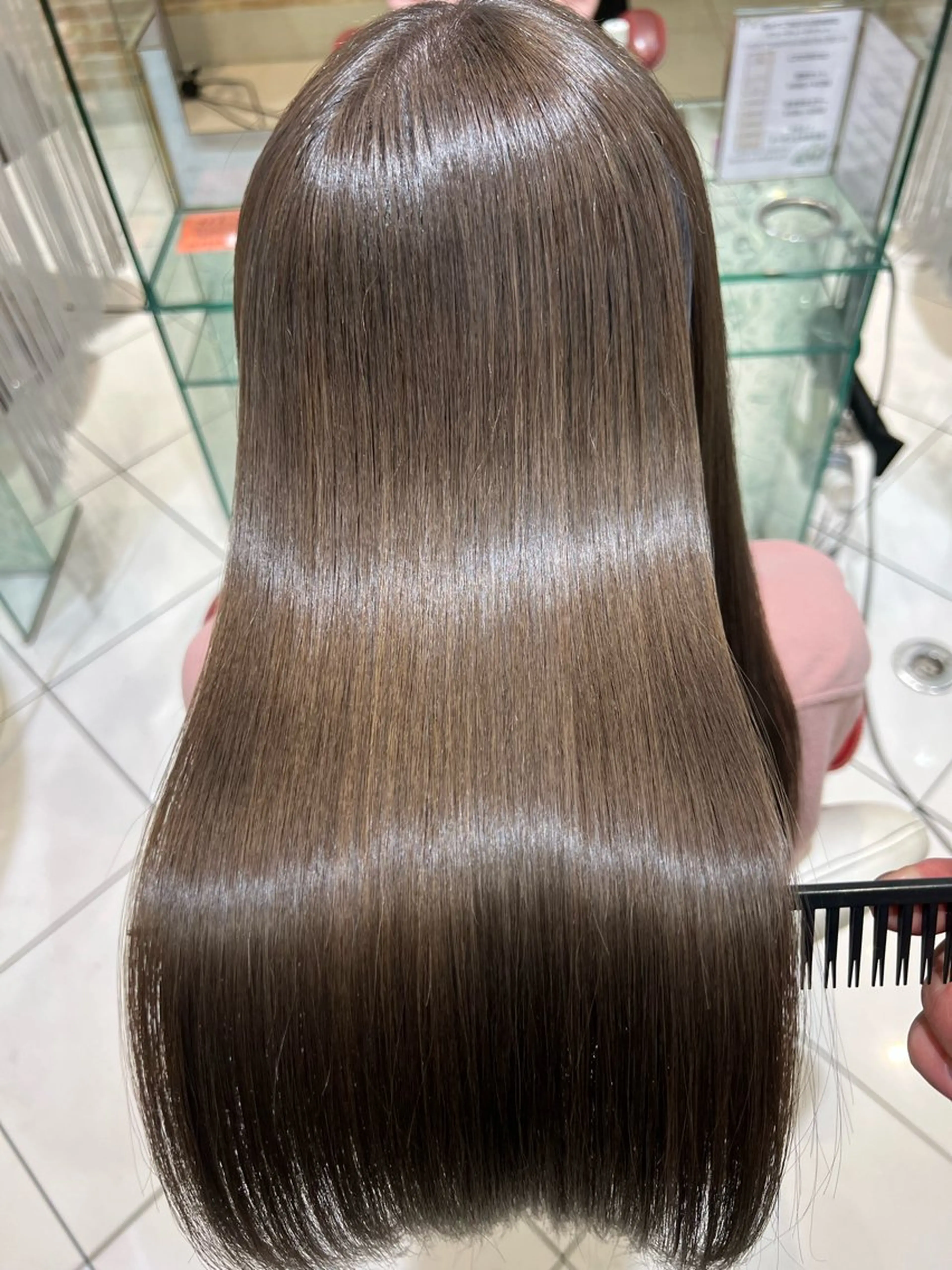 ロング カラー バレイヤージュ ブリーチ ケアブリーチ 透明感カラー デザインカラー トリートメント ボブ/ハイトーン髪質 改善/越谷✨クラモチのヘアスタイル