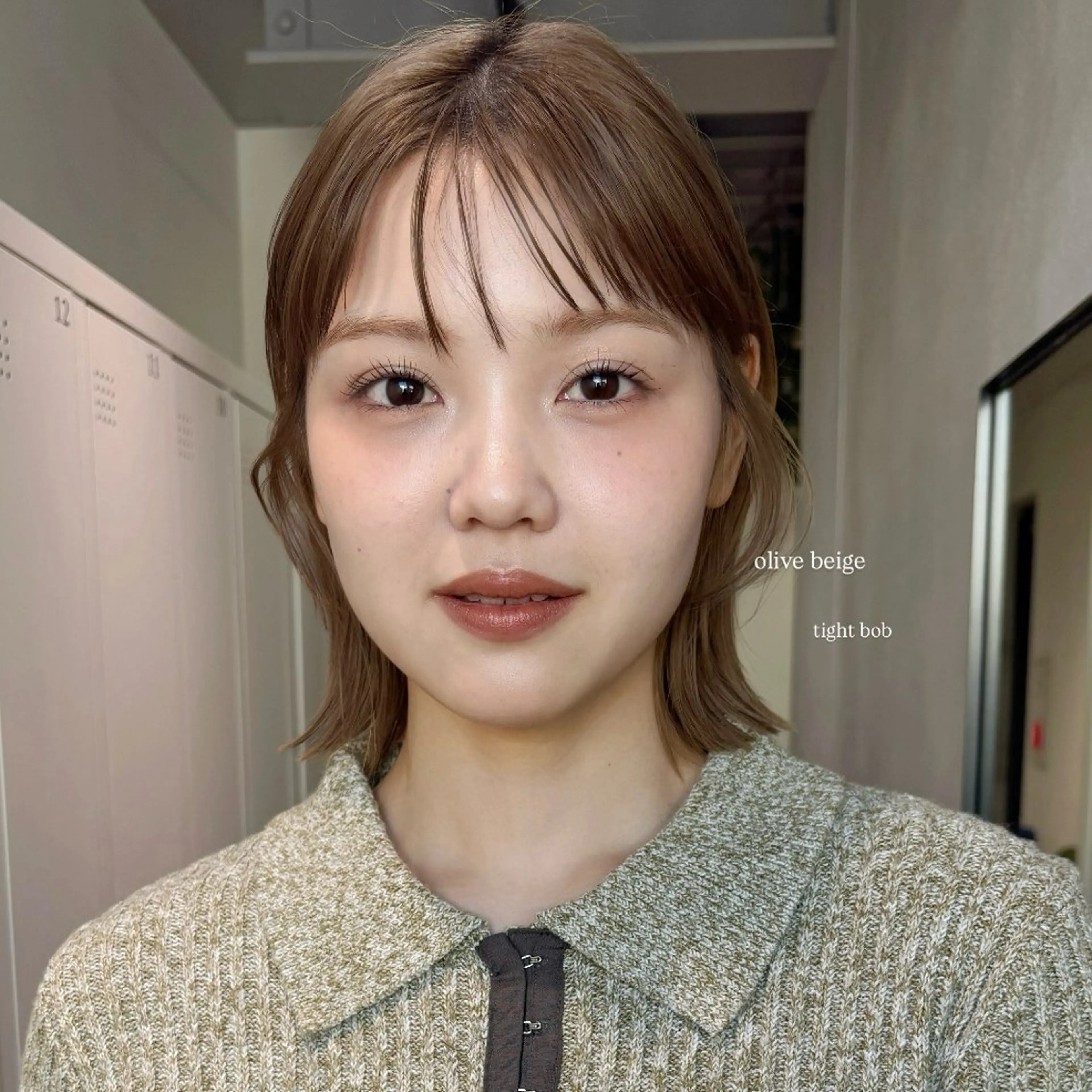 ミディアム saki‪🌱‬♡ /ボブ/透明感カラーのヘアスタイル