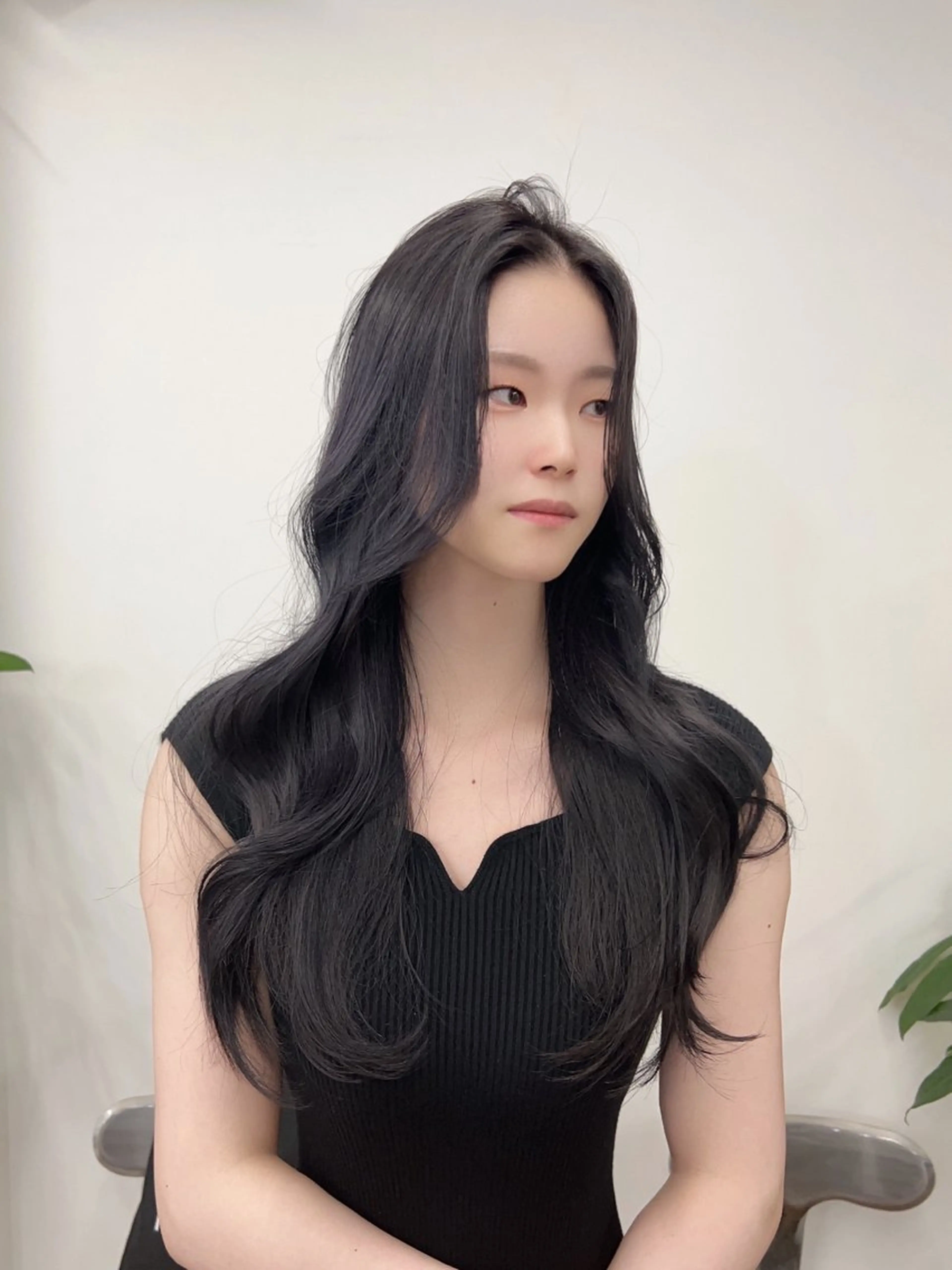 ロング カラー 韓国風ヘア 似合わせカット 小顔カット カット ヘアカラー トリートメント 韓国×髪質改善💊 似合わせ/武田涼のヘアスタイル