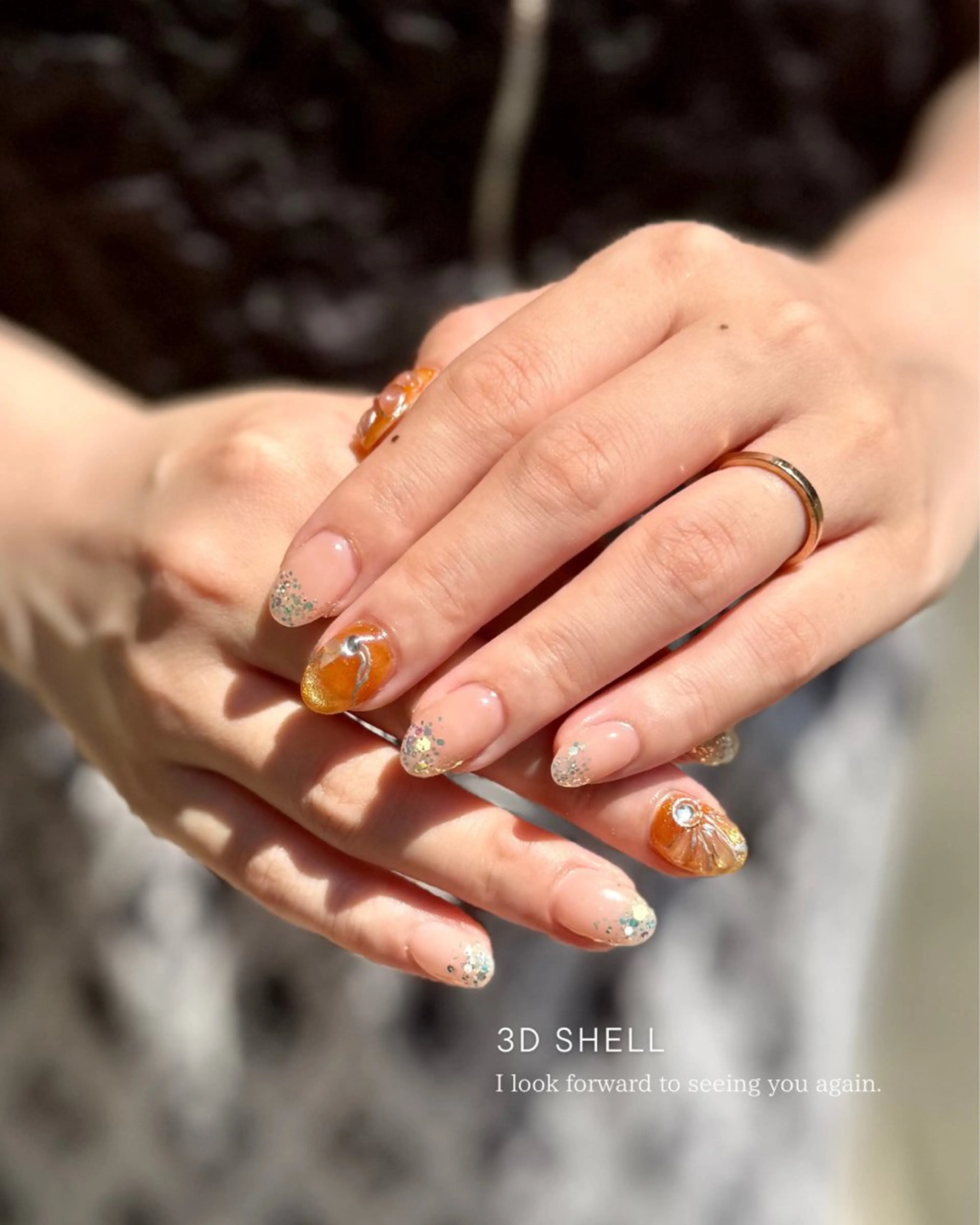 ネイル ジェルネイル ラメ(グリッター) マグネットネイル パラジェル ぷっくりネイル ハンドネイル Seemly 千田町店所属・フラワーパラジェル 🌸シームリーエミのネイルデザイン