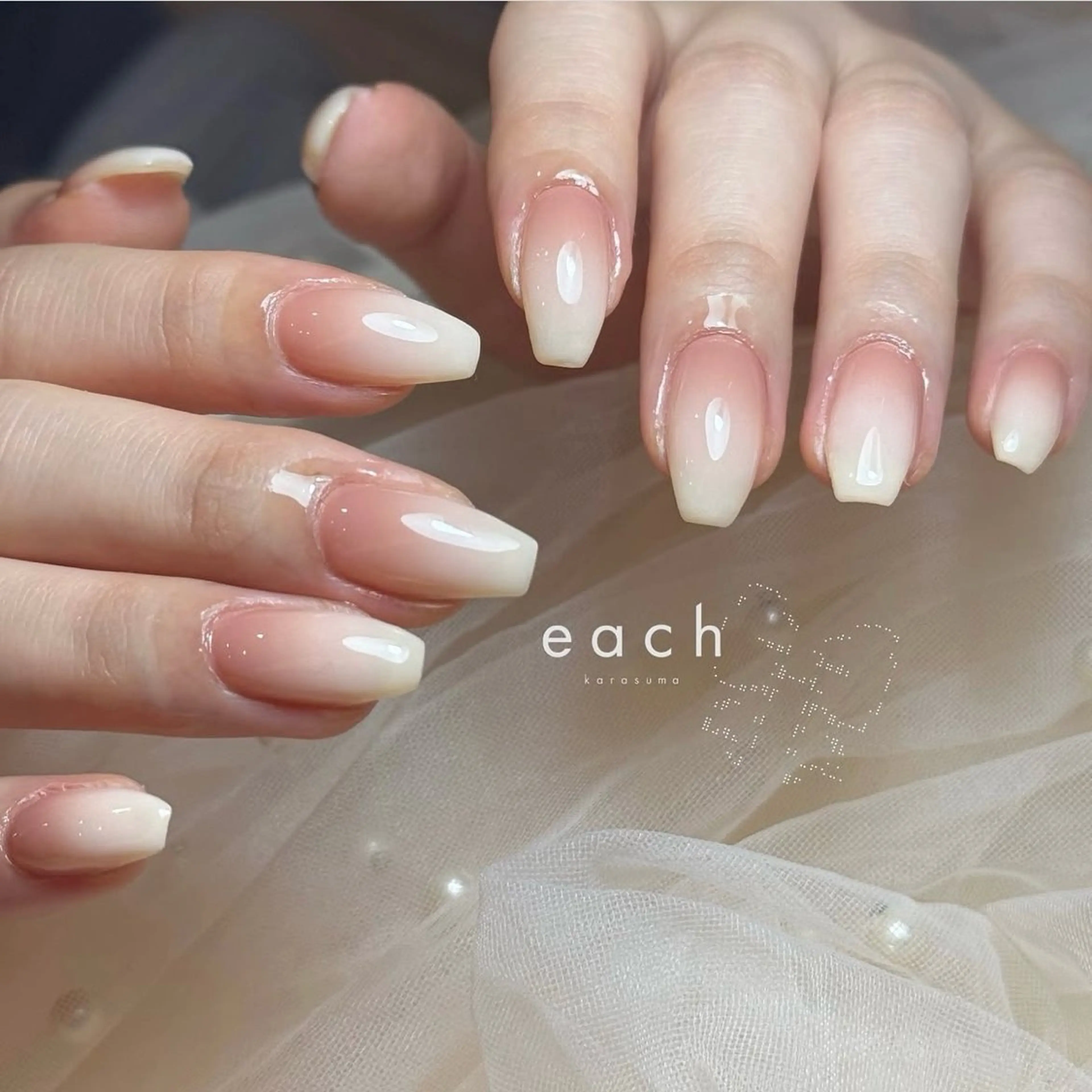 ネイル 𝒆𝒂𝒄𝒉 kanako 🕊のネイルデザイン