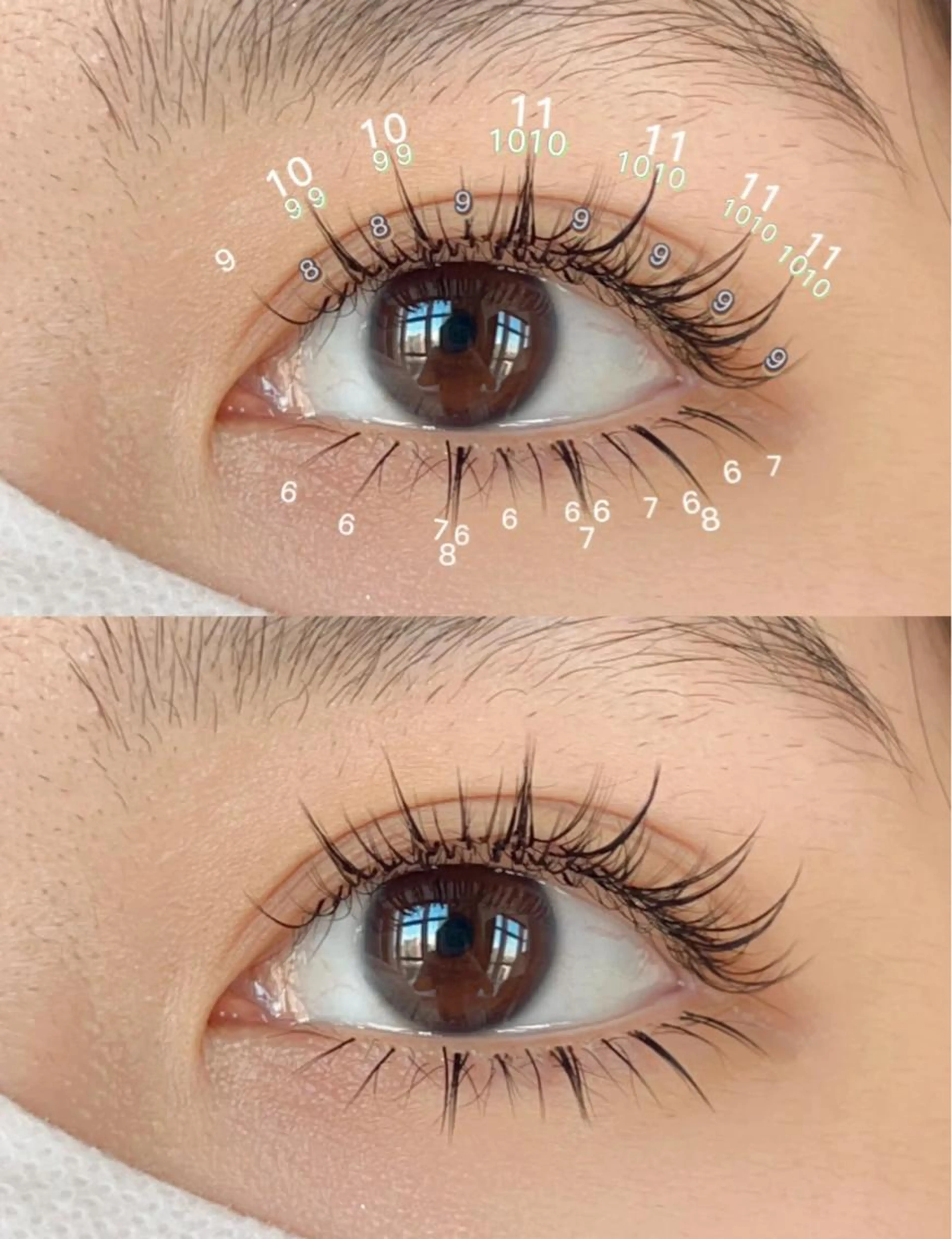 💥空気感たっぷりの束感まつげで、トレンドeyeに💥ワンホンデザイン上下つけ放題　(140本まで)の写真