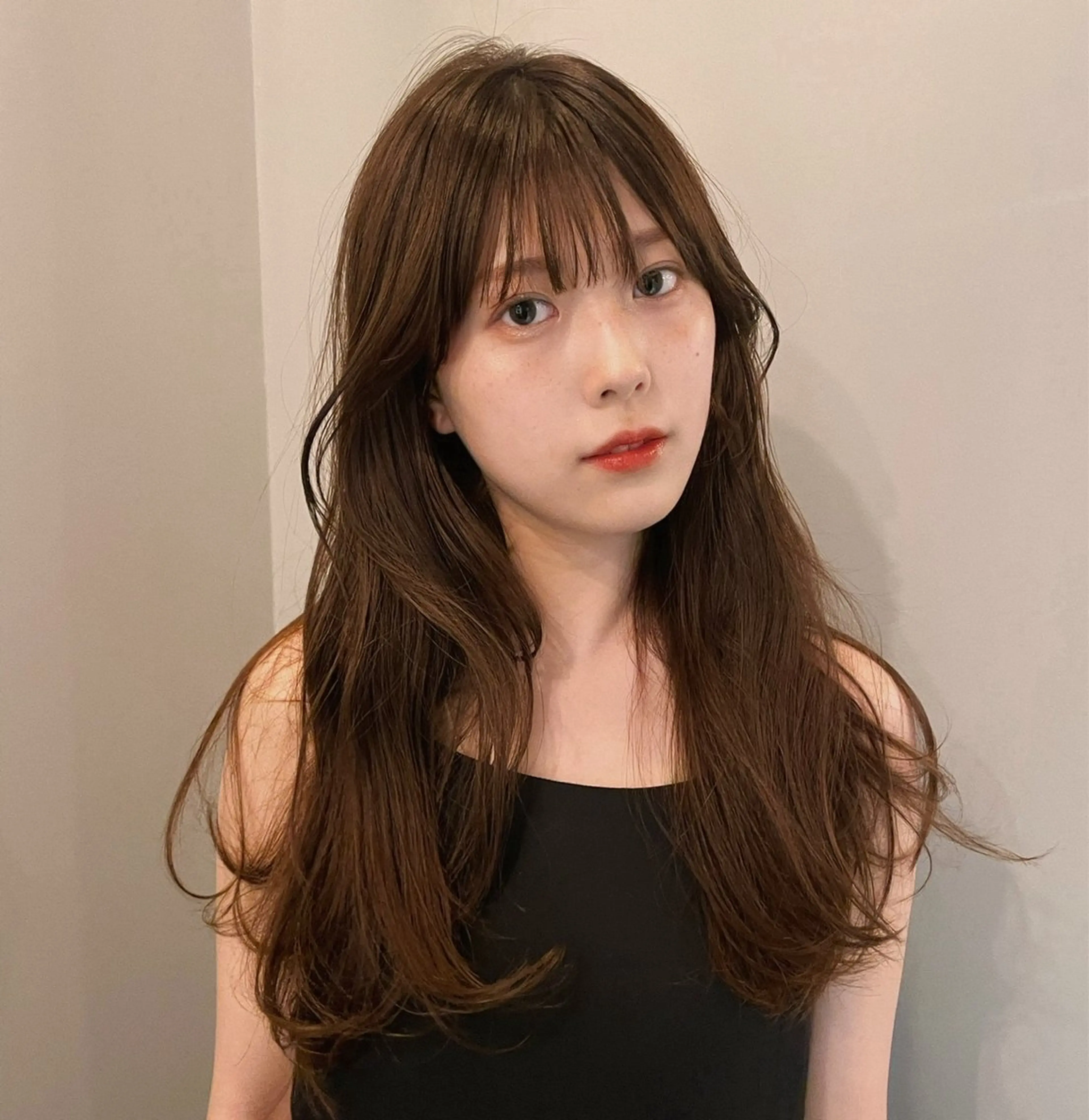 ロング カラー ブラウンカラー マロンブラウン レイヤーカット ロング tete nico所属・似合わせ/ヘアカラー nanami🌸のヘアスタイル