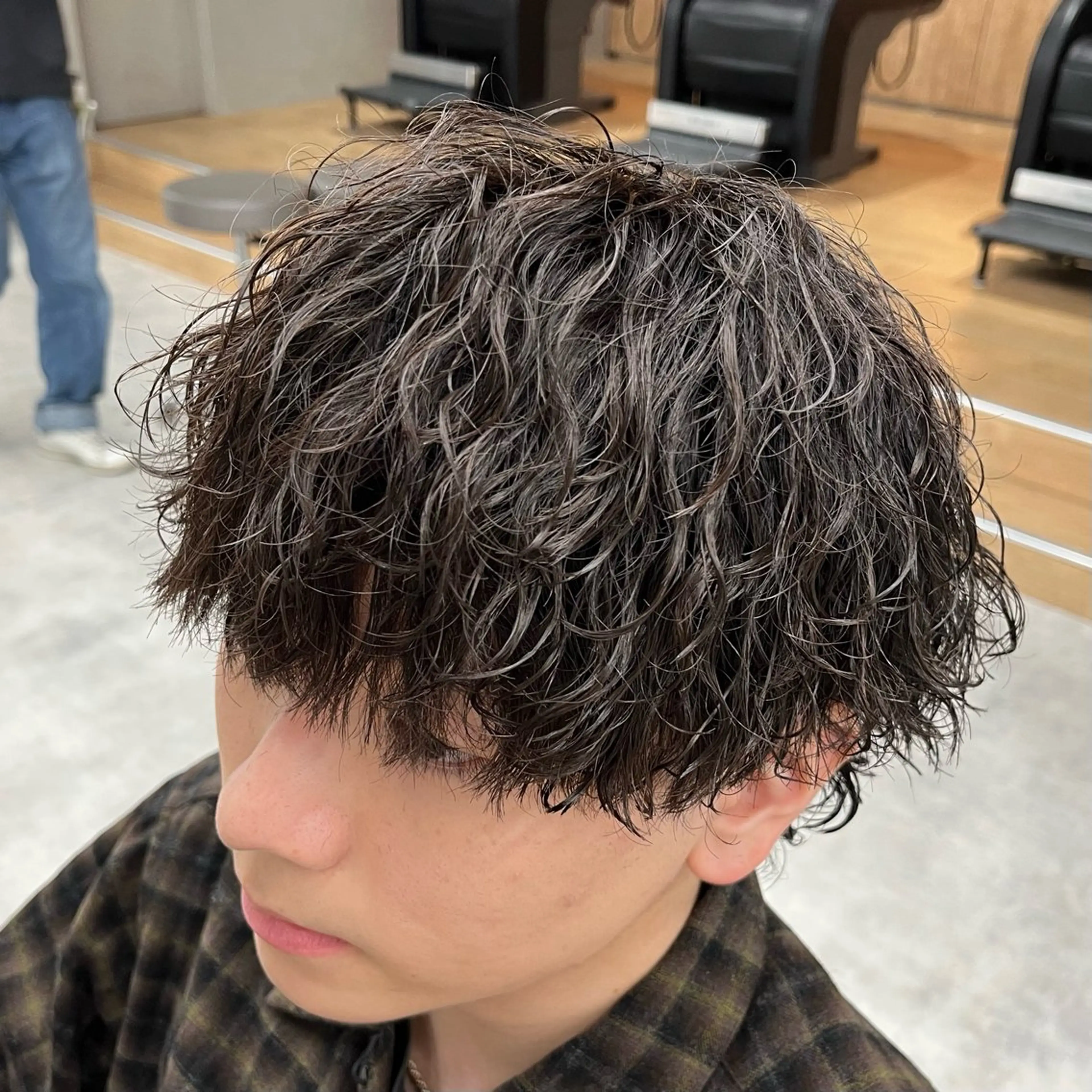 【2回目以降の方はこちら💫】🔴人気No. 1🔴骨格矯正カット＋波巻きスパイラルパーマ🌀の写真