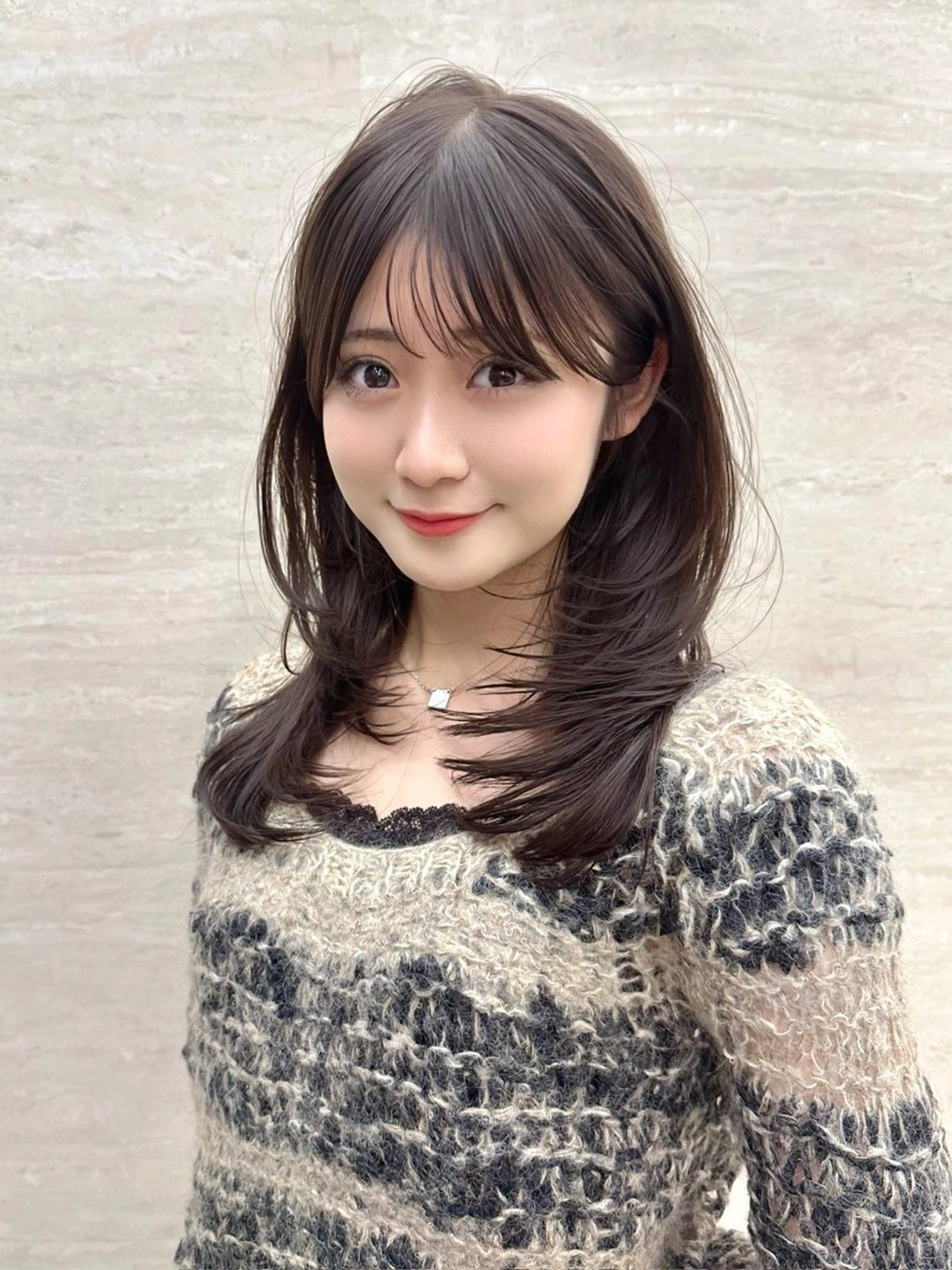 ミディアム レイヤーカット カット ヘアカラー PULSE yokohama所属・PULSE ASAHIのヘアスタイル