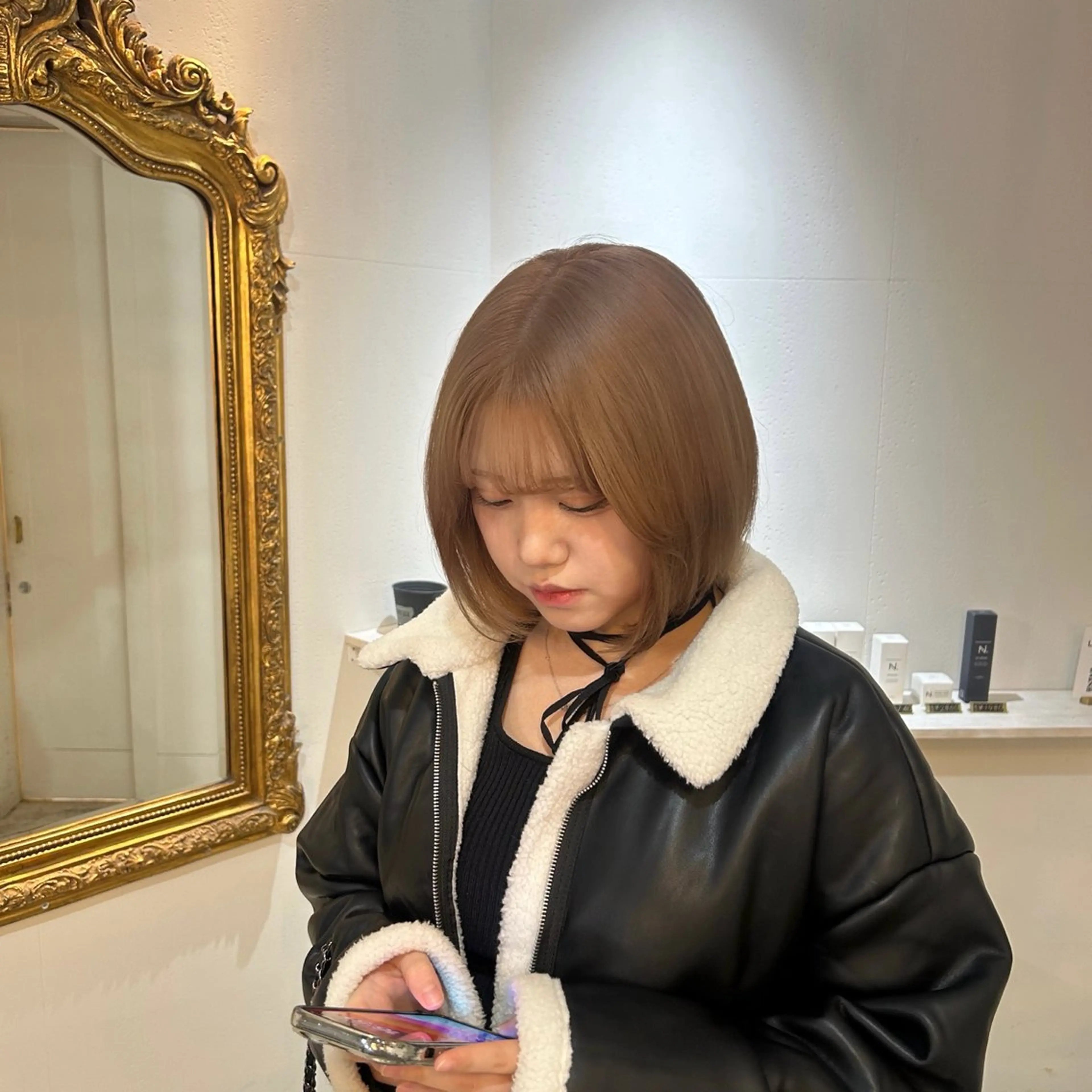 カラー ベージュカラー yori所属・kokoro /ダブルカラー💎のヘアスタイル